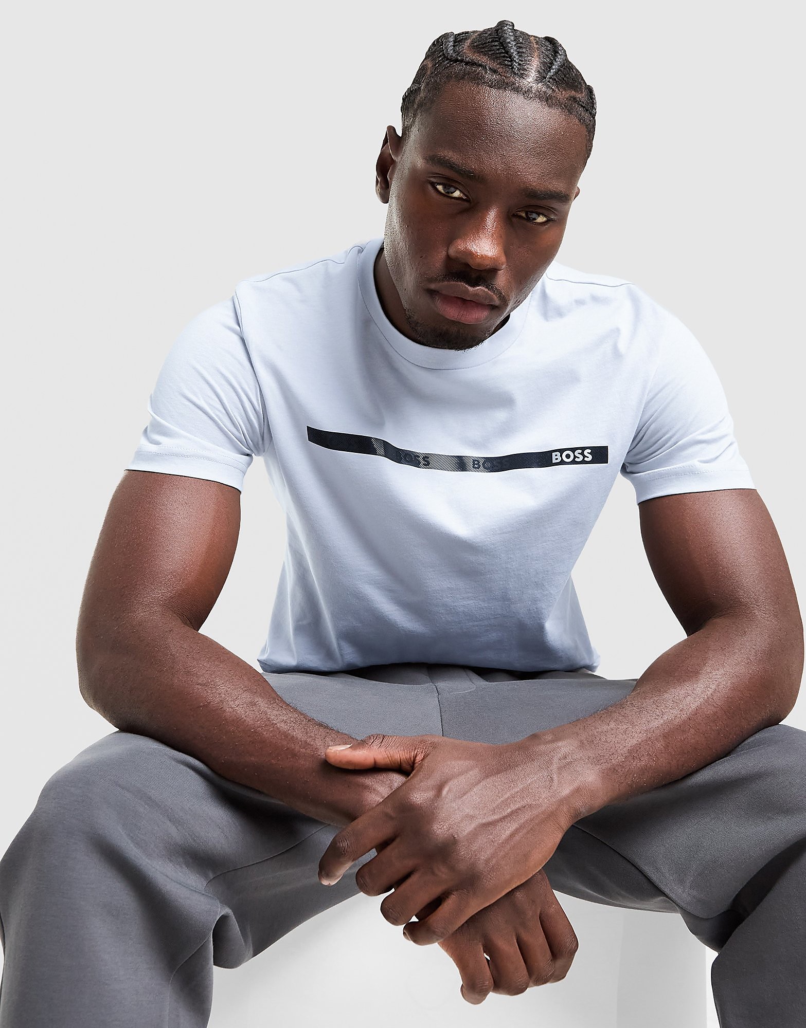 BOSS T shirt Linear Logo