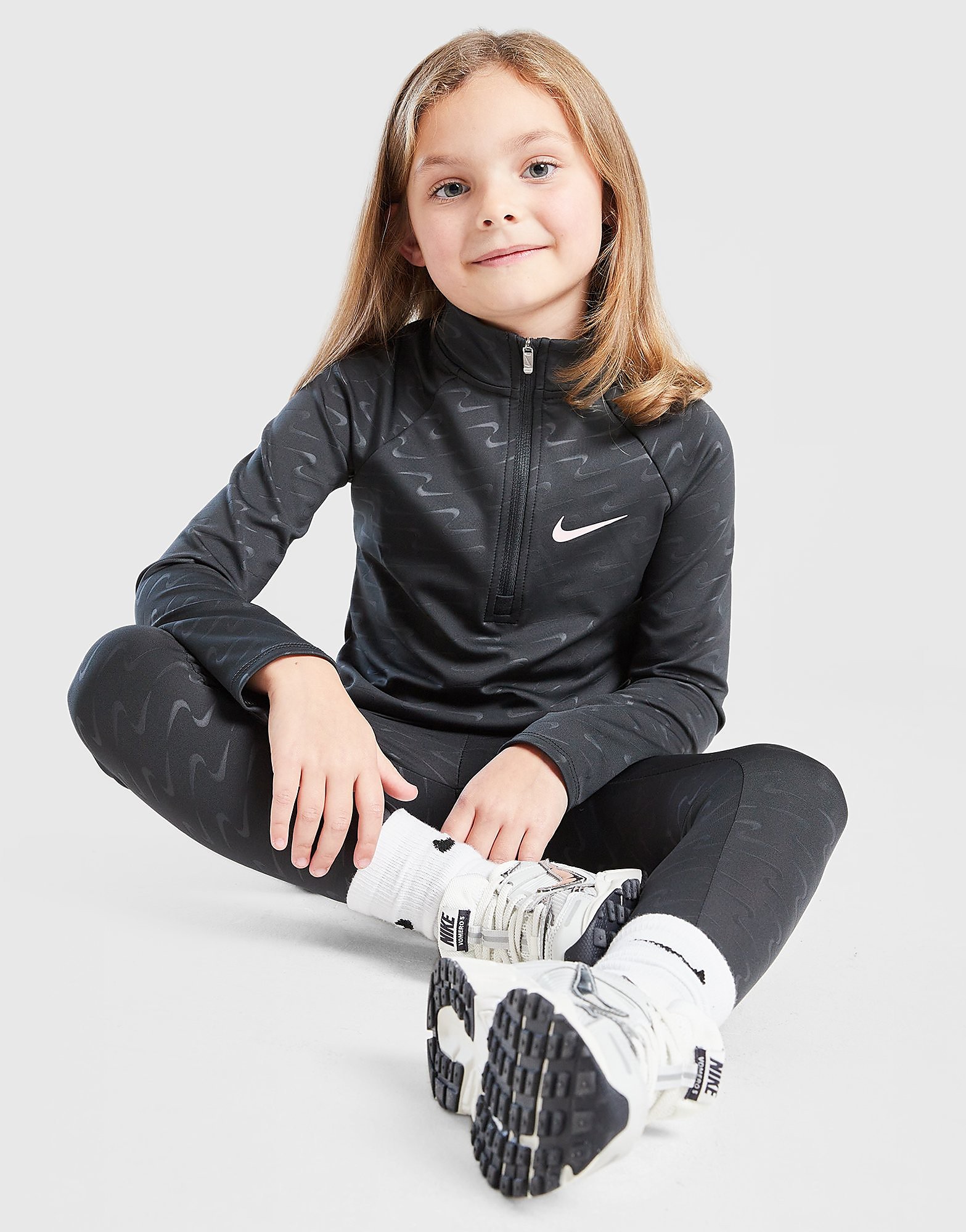 Nike Ensemble Swoosh Pacer Zippé / Legging Enfant
