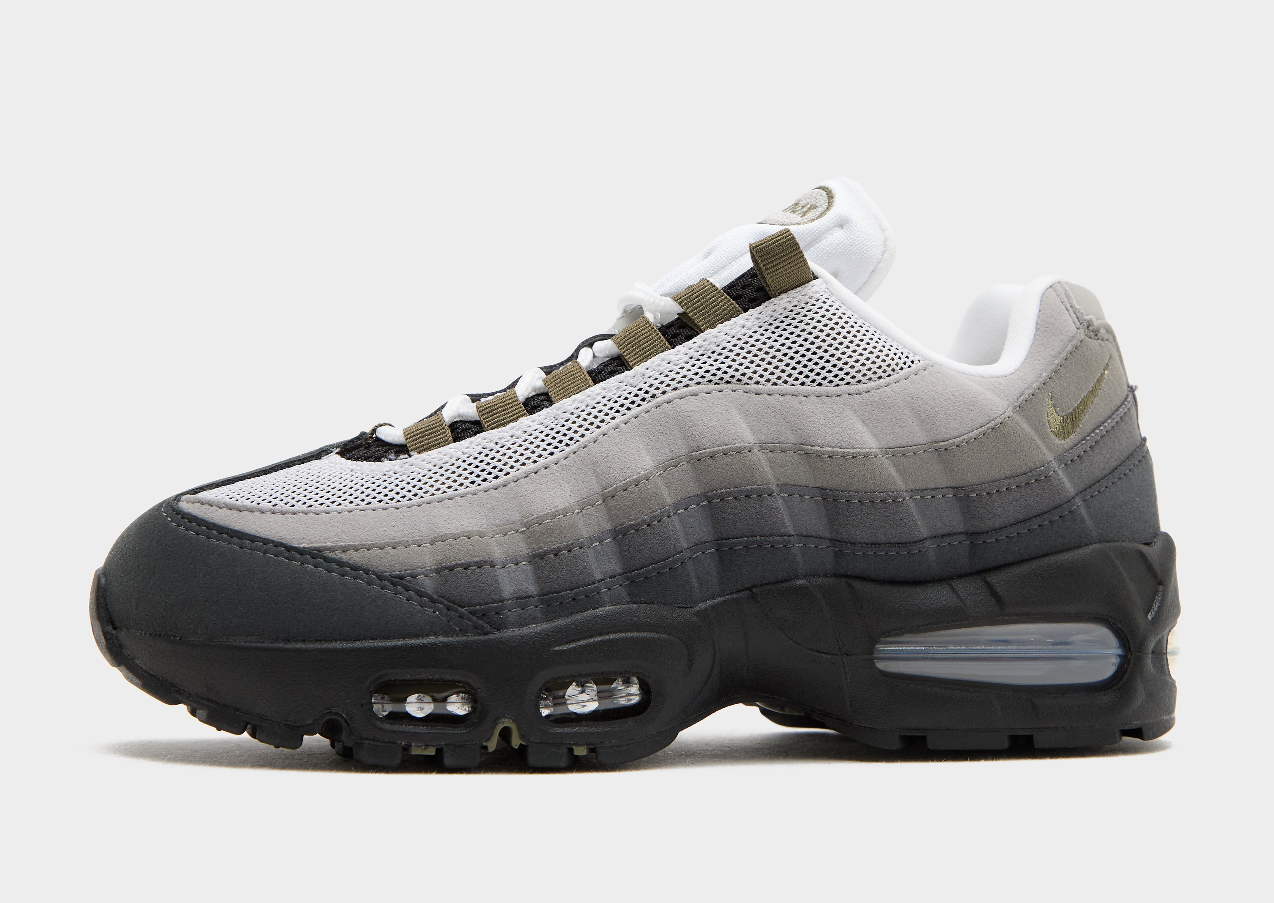 Nike Air Max 95 damessneaker zilver, zwart, groen, wit en grijs