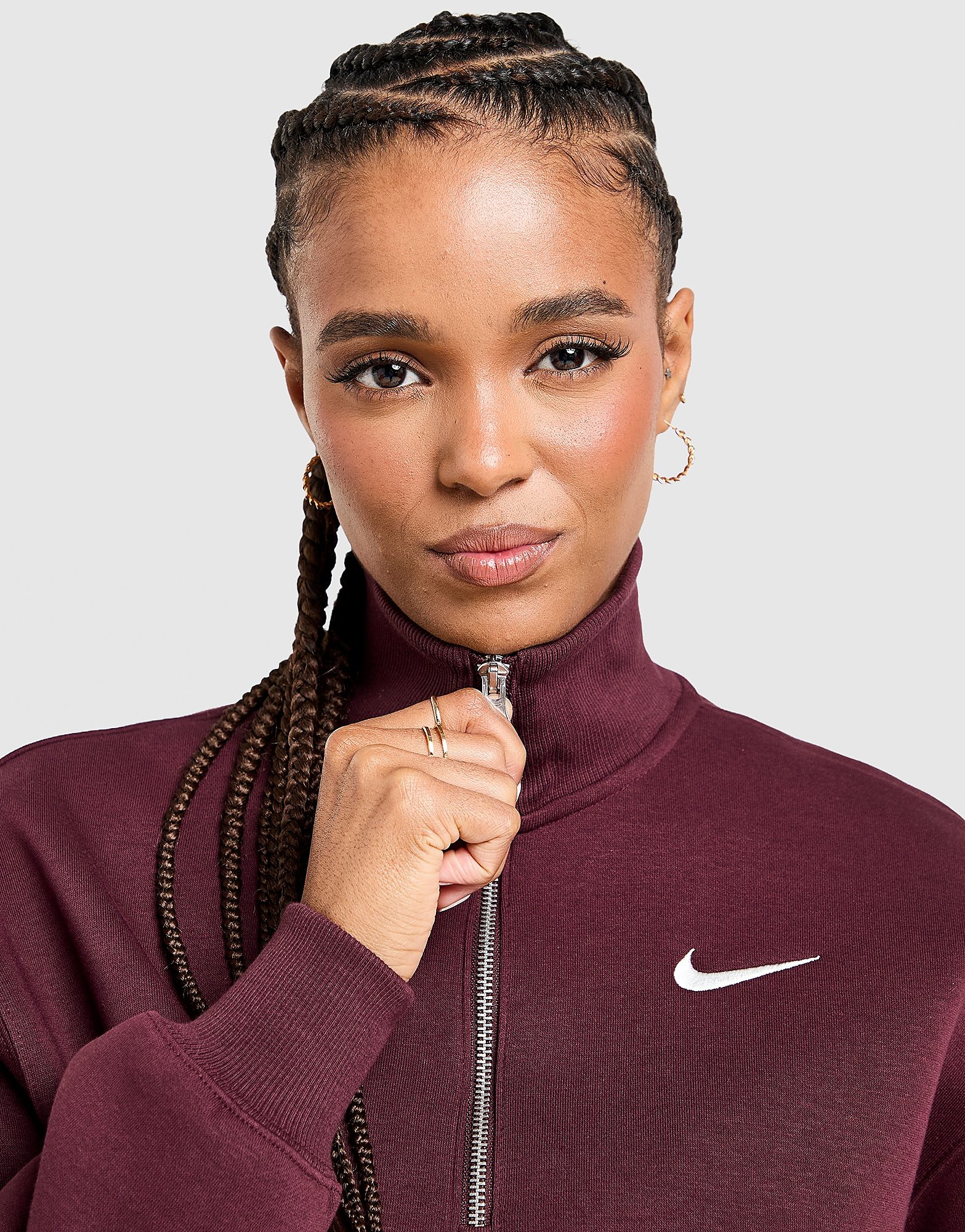 Nike Phoenix Fleece 14 Zip Sweatshirt Active Active