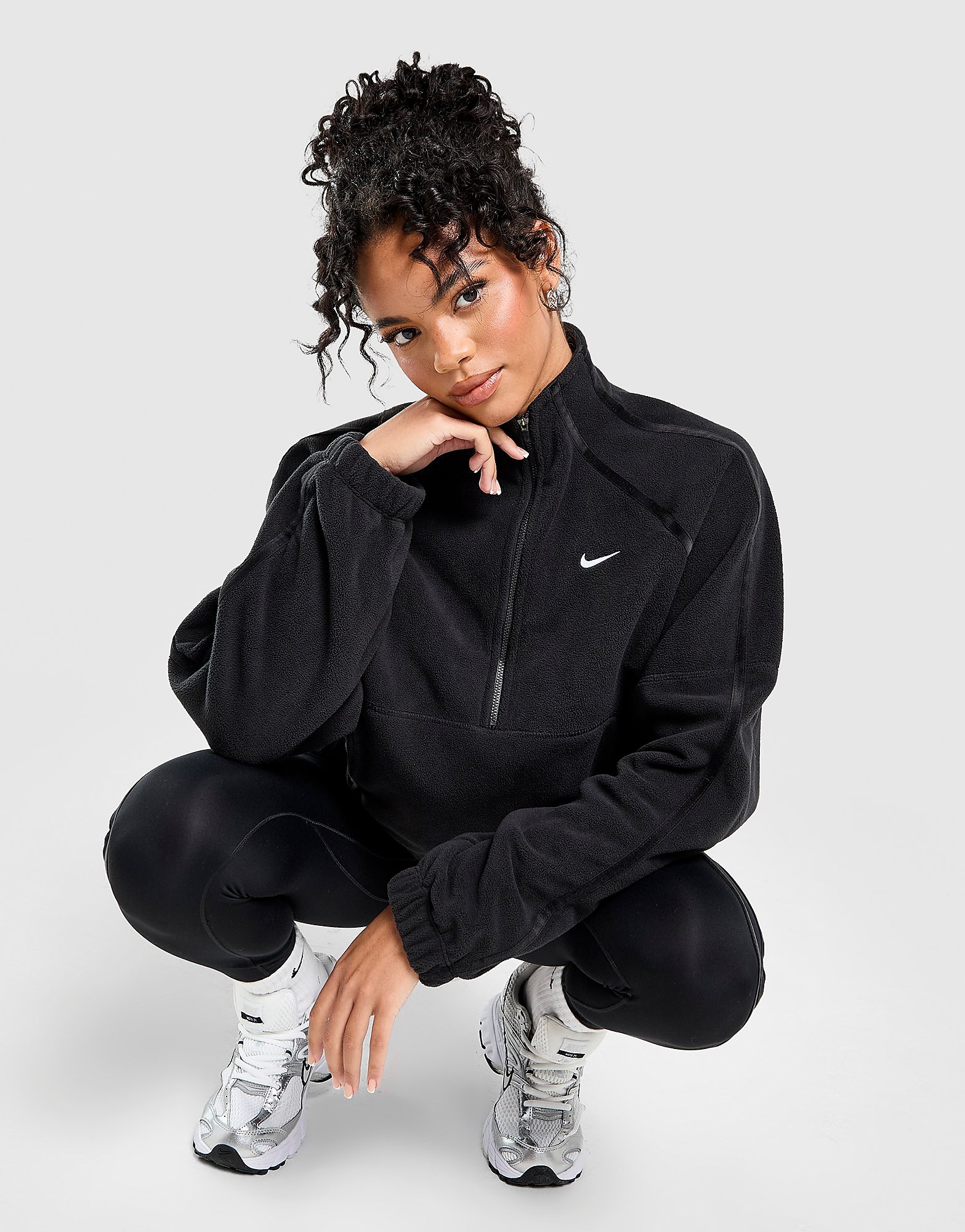 Nike Training One Velvet 14 Zip Polar Fleece