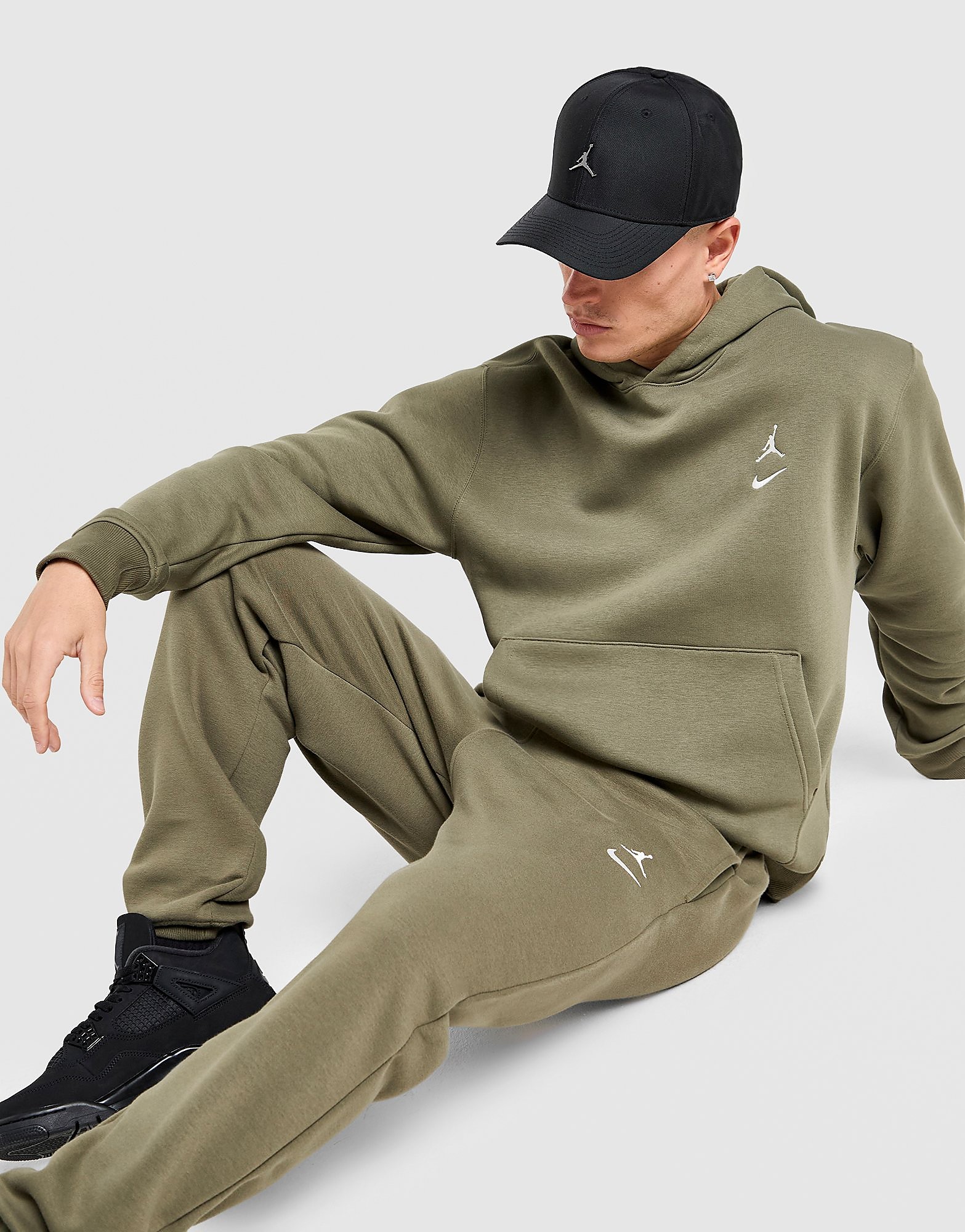 Jordan Felpa con Cappuccio Overhead Swoosh, verde