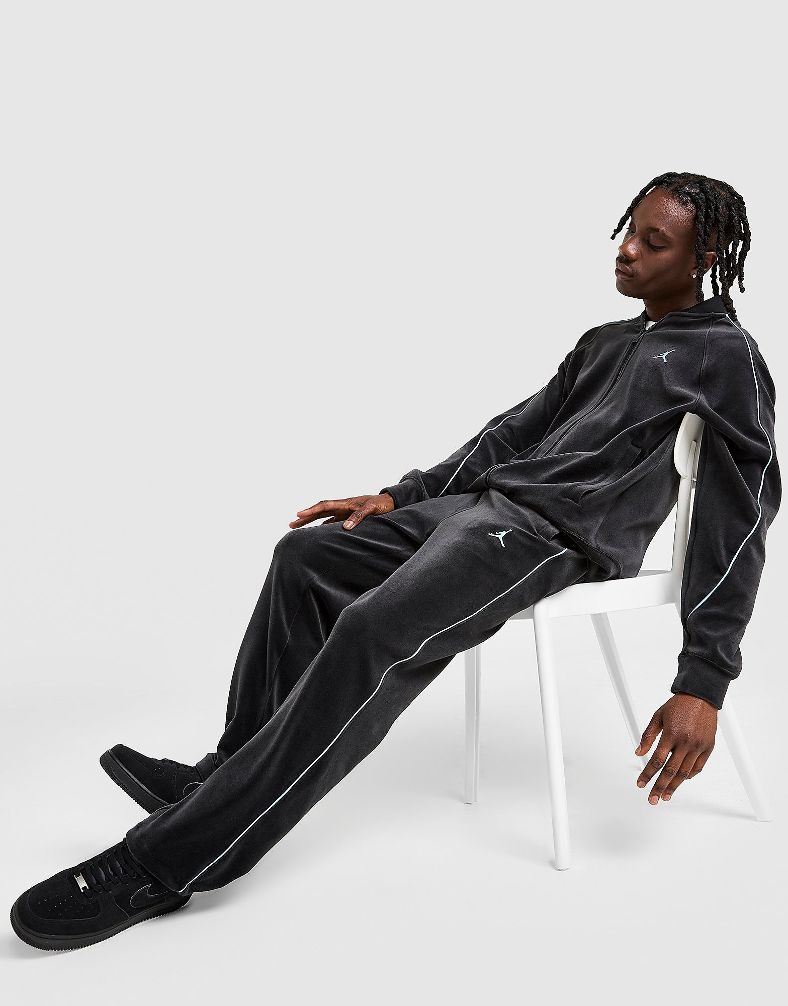 Jordan Pantaloni della tuta Velour, nero
