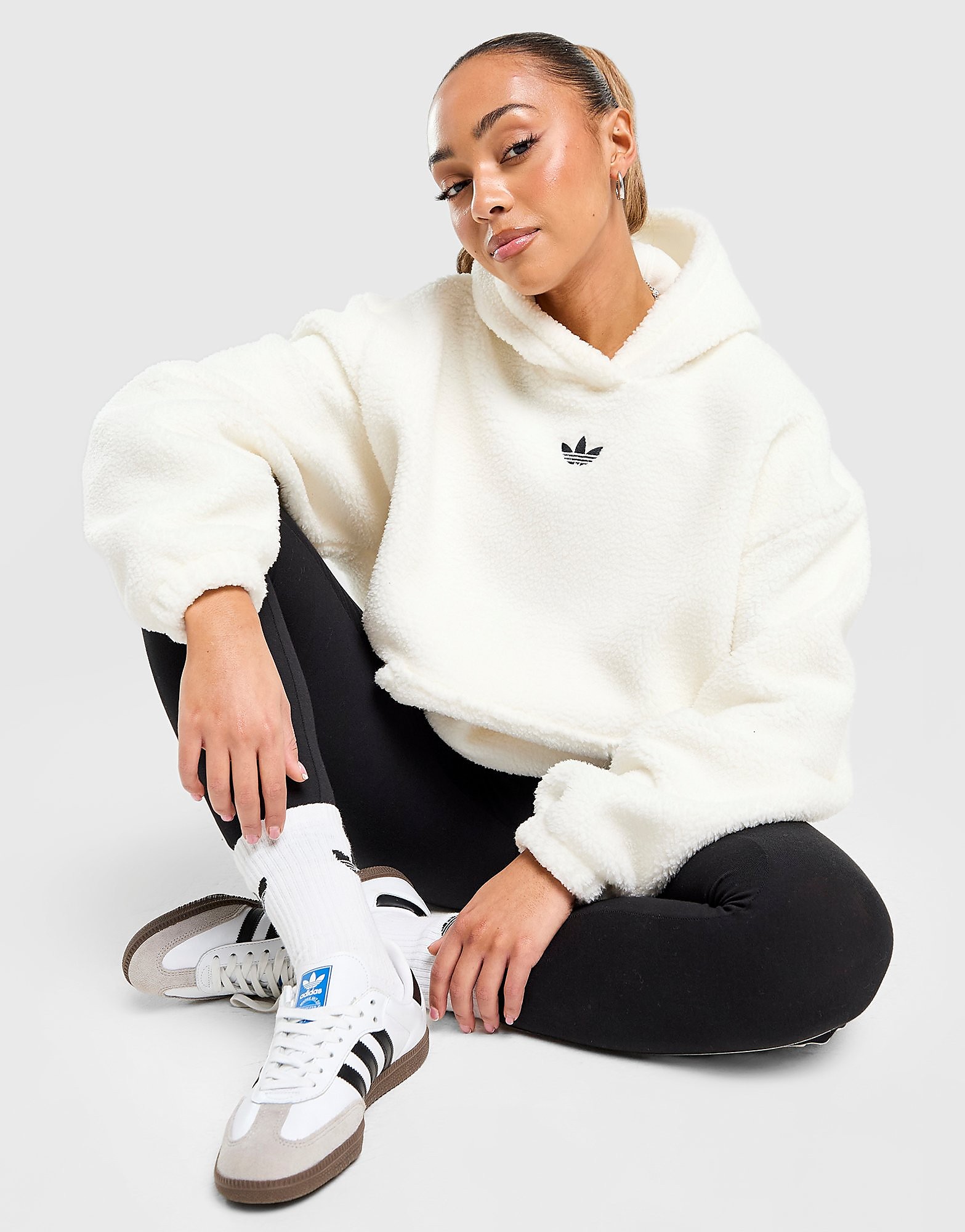 adidas Originals Teddy Overhead Hoodie Ghiaccio Ice Ghiaccio Ice