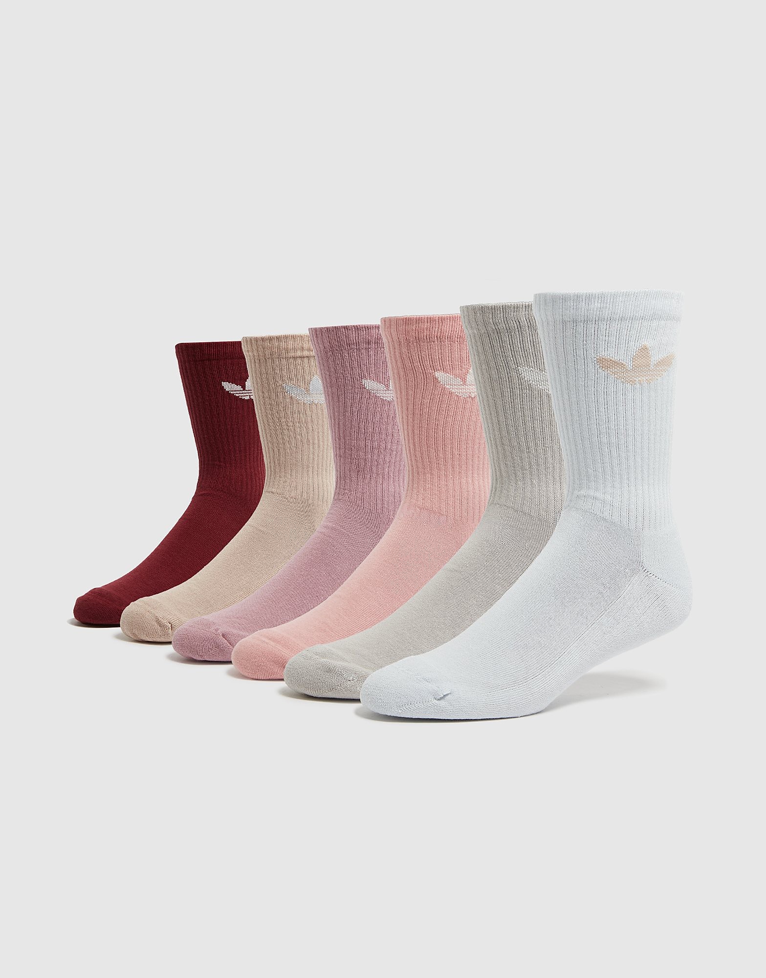 Er-Pack Trefoil Cushion Crew Socken - Damen, Rot - female - Size: 43 - 45