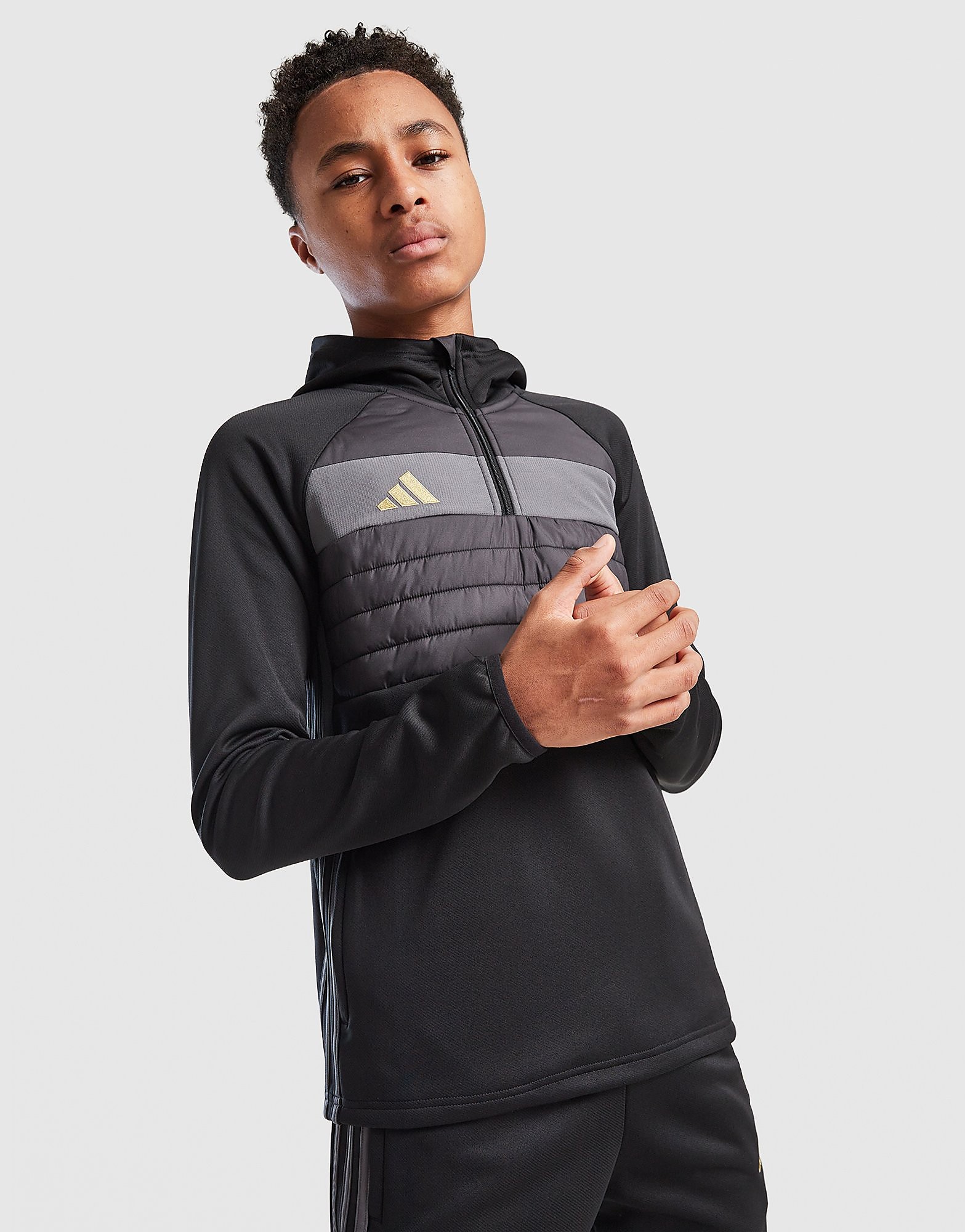 adidas Winterized Tiro 14 Zip Hoodie Junior