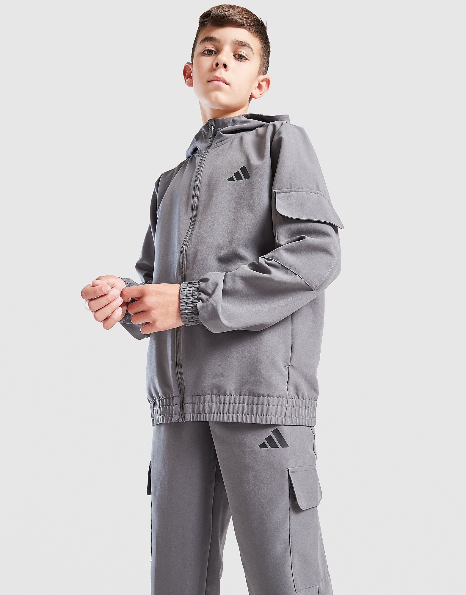adidas Badge of Sport Woven Tracksuit Junior