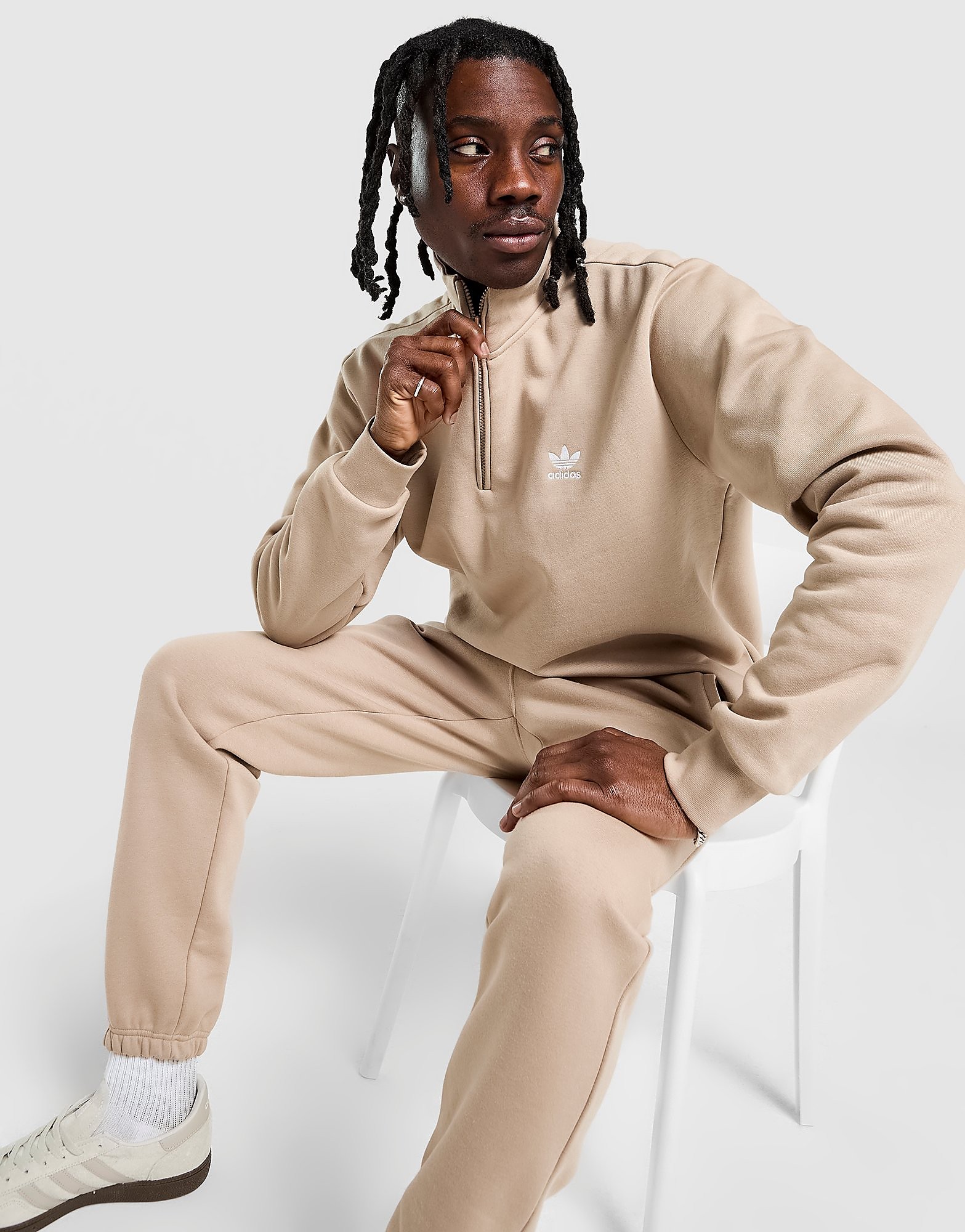 adidas Originals Trefoil Essentials 14 Zip Sweatshirt - vue 3