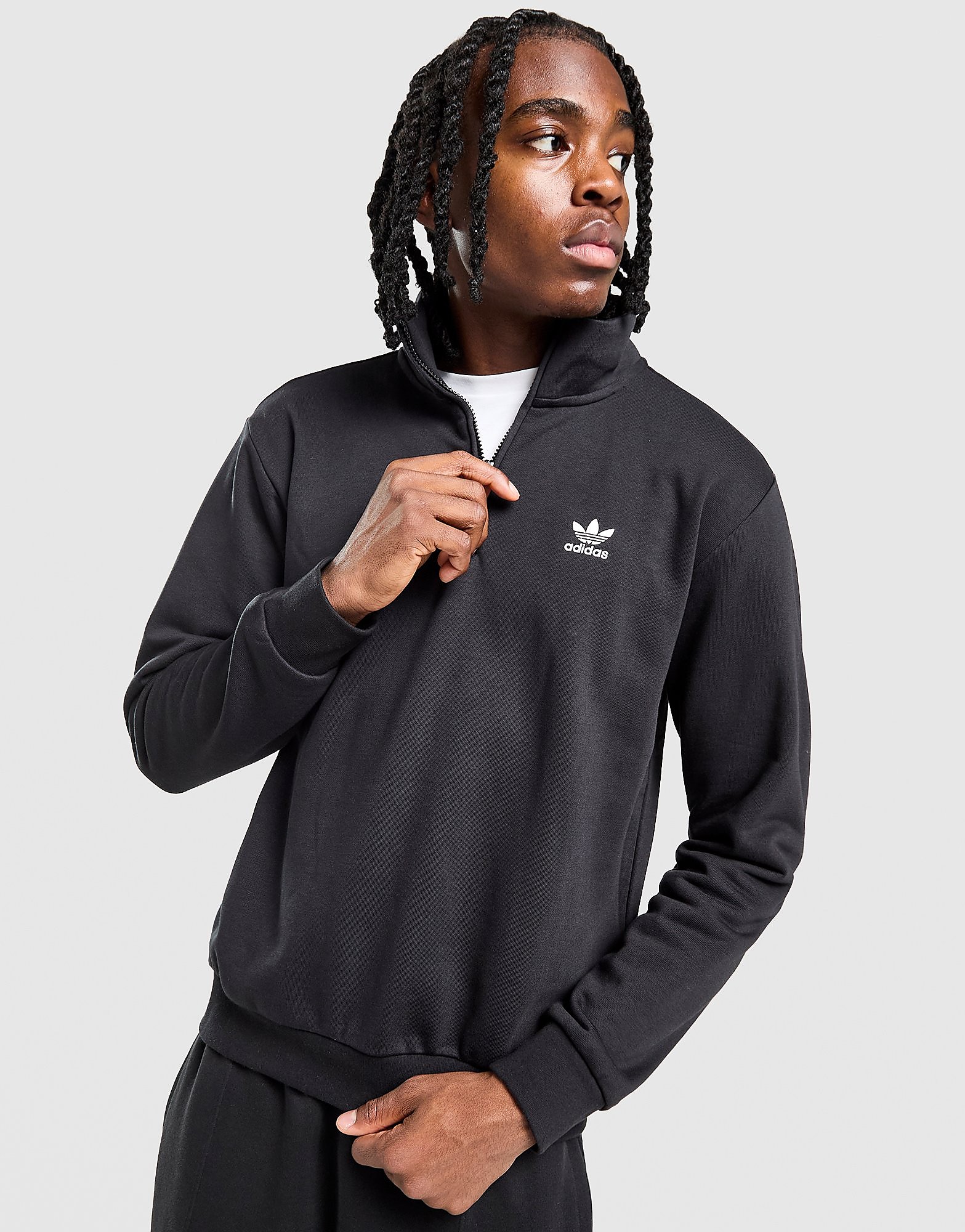 adidas Originals Trefoil Essentials 14 Zip Sweatshirt - vue 2