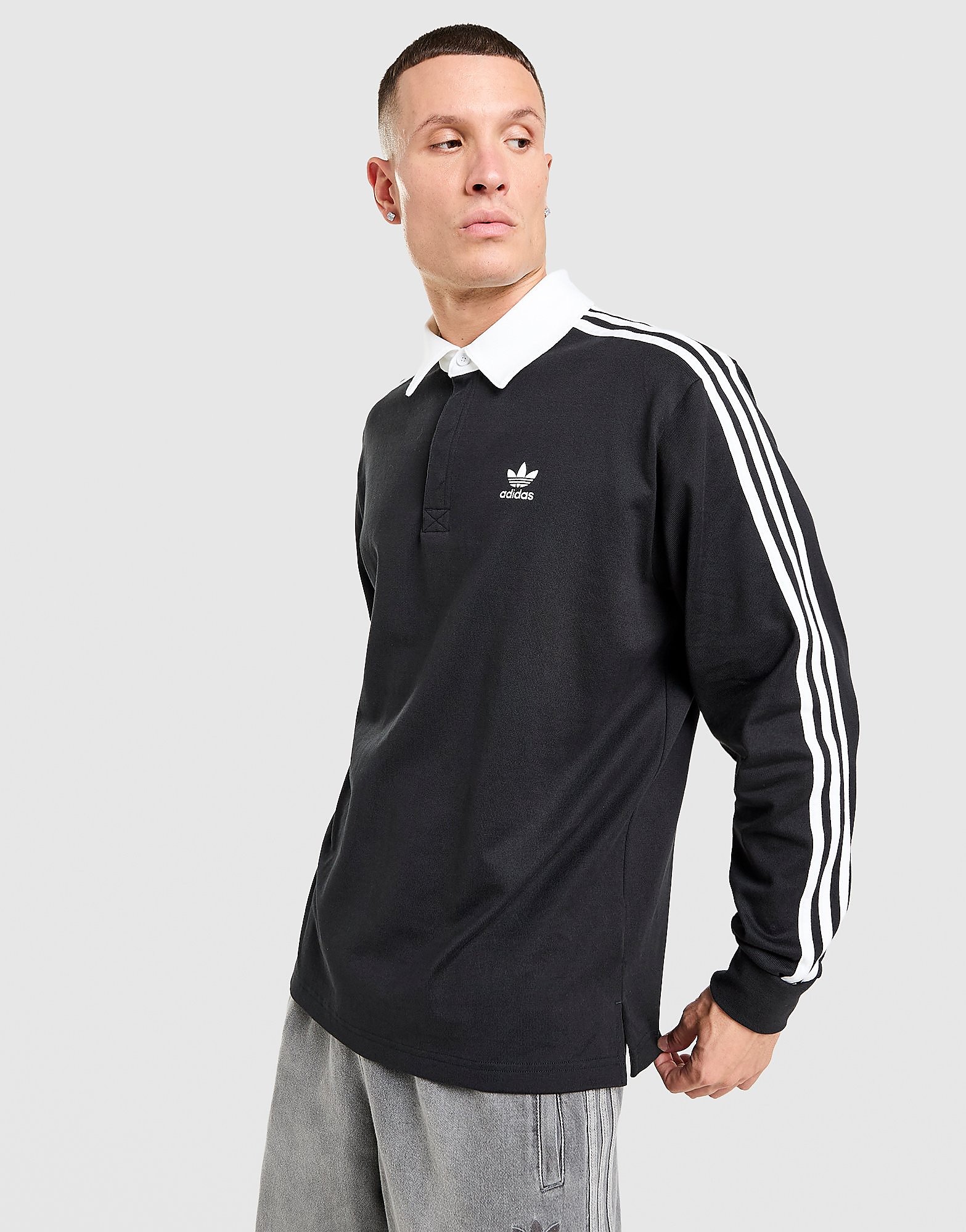 adidas Originals Rugby Long Sleeve Polo Shirt