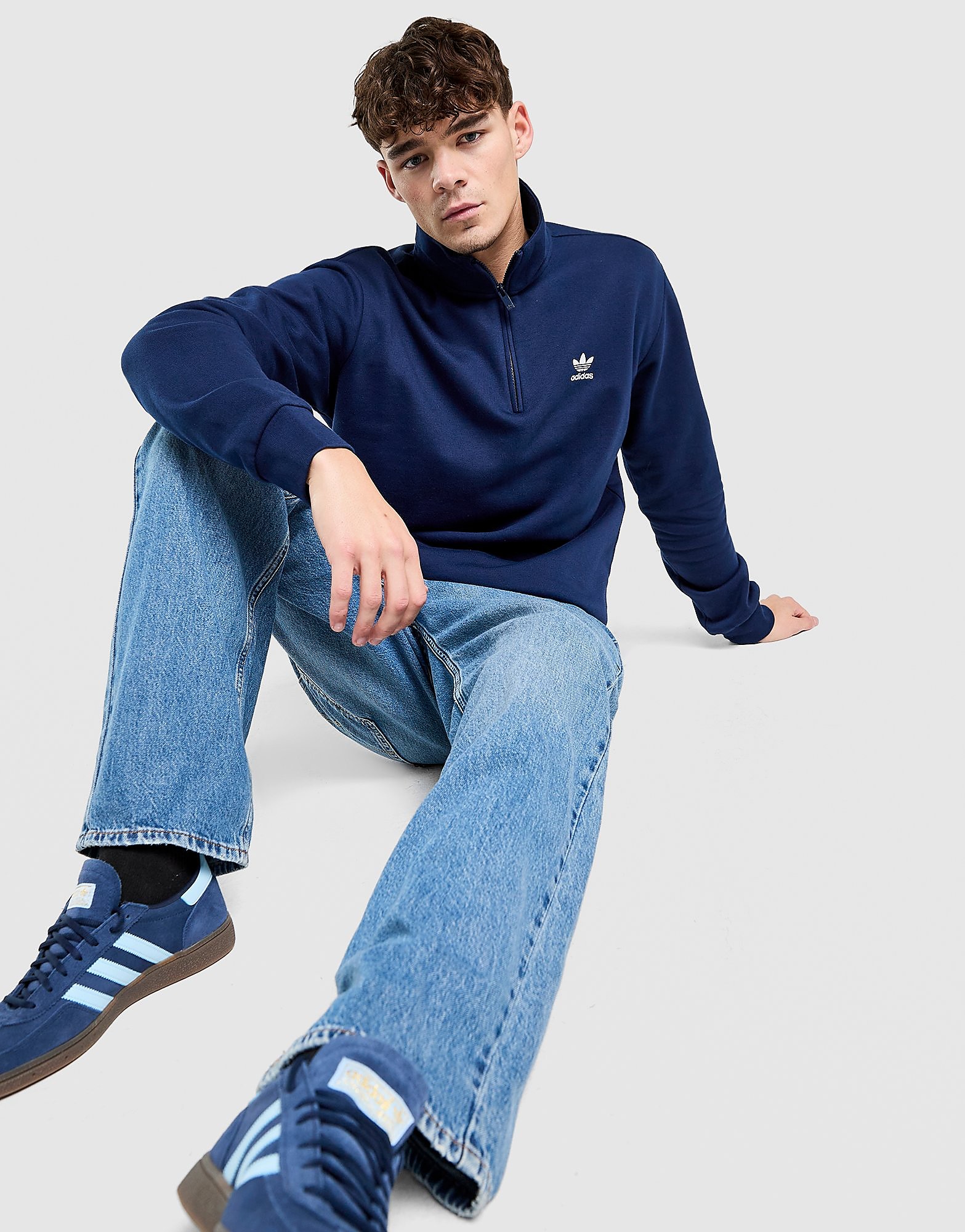 adidas Originals Trefoil Essentials 14 Zip Sweatshirt - vue 4