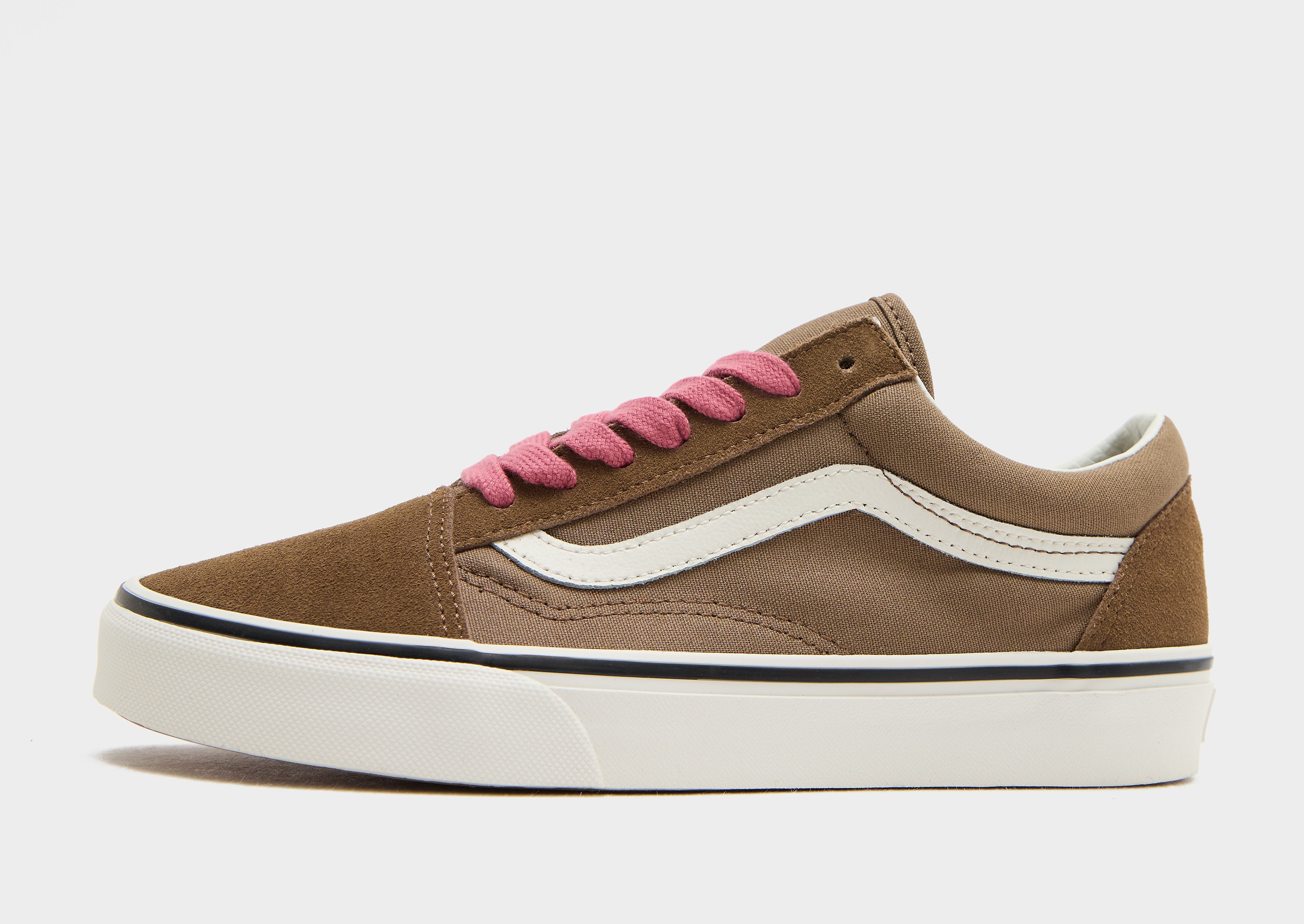 Vans Old Skool damessneaker roze en bruin