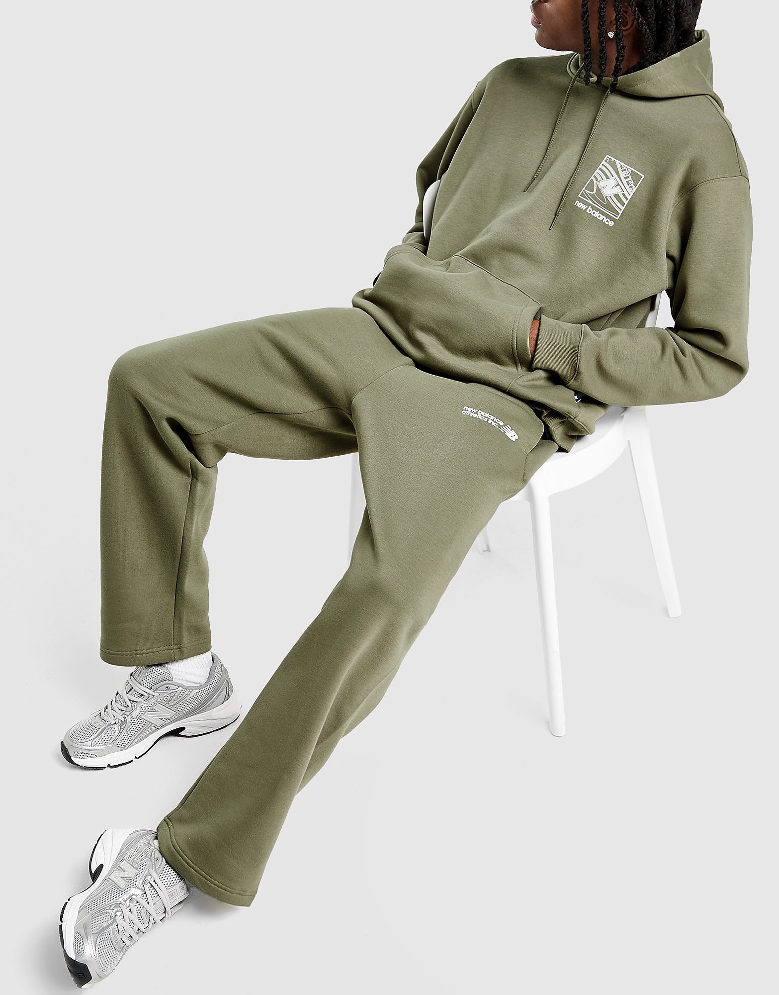 New Balance Pantalon de jogging ourlet ouvert - vue 3