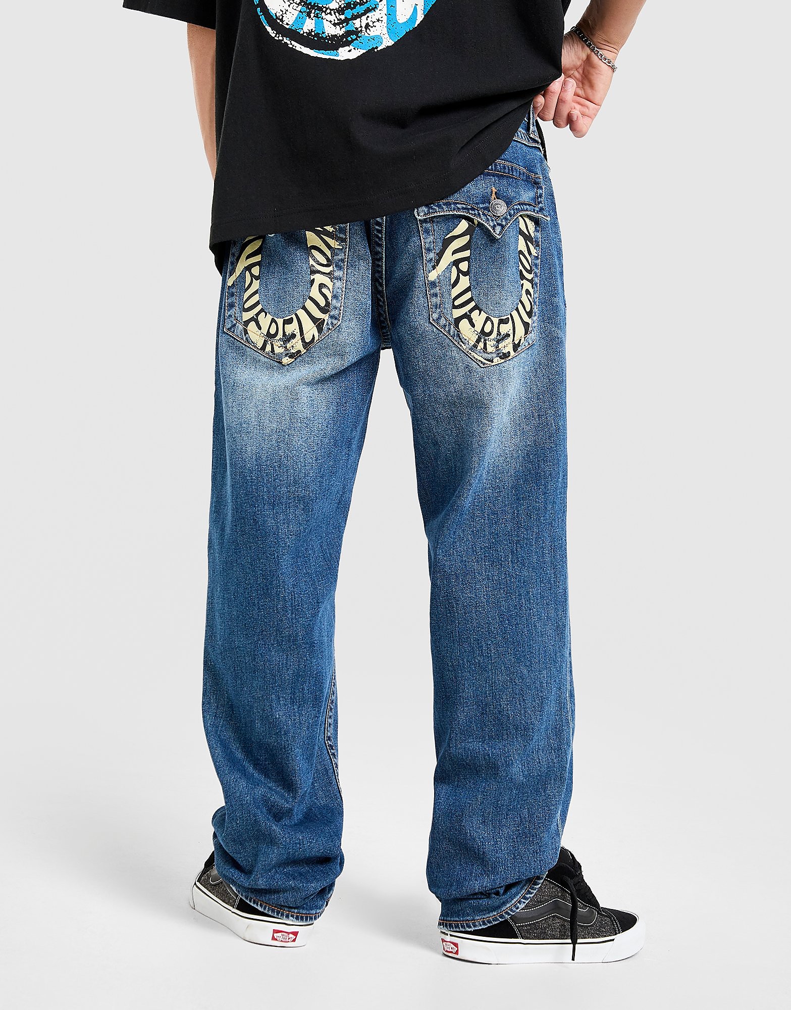 True Religion Bobby Single Needle Flap Jeans