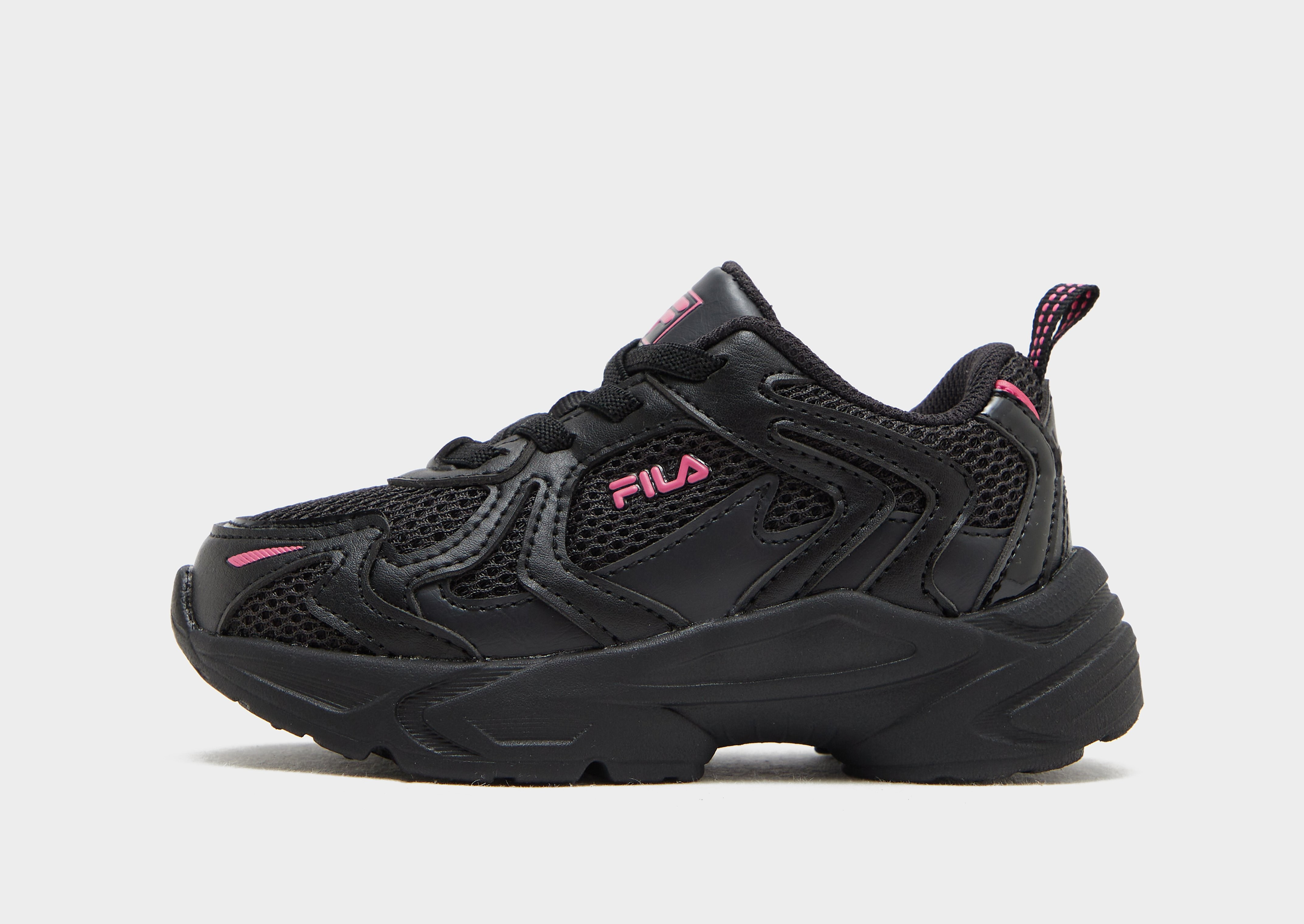 Fila kindersneaker zwart en roze