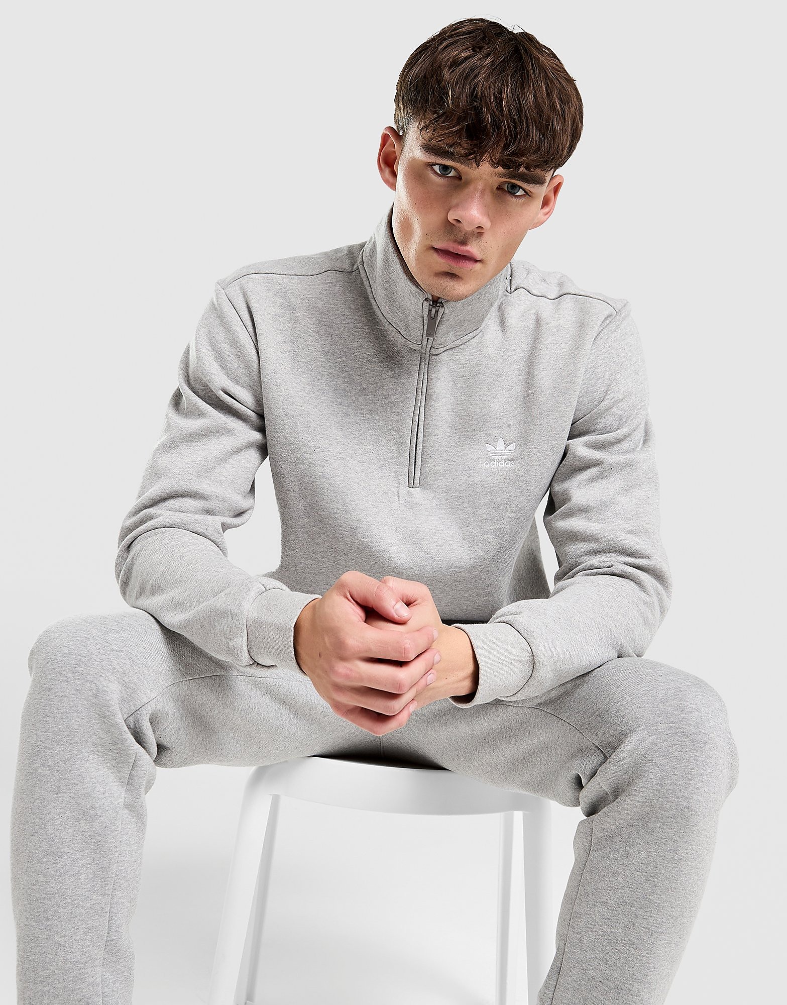 adidas Originals Trefoil Essentials 14 Zip Sweatshirt