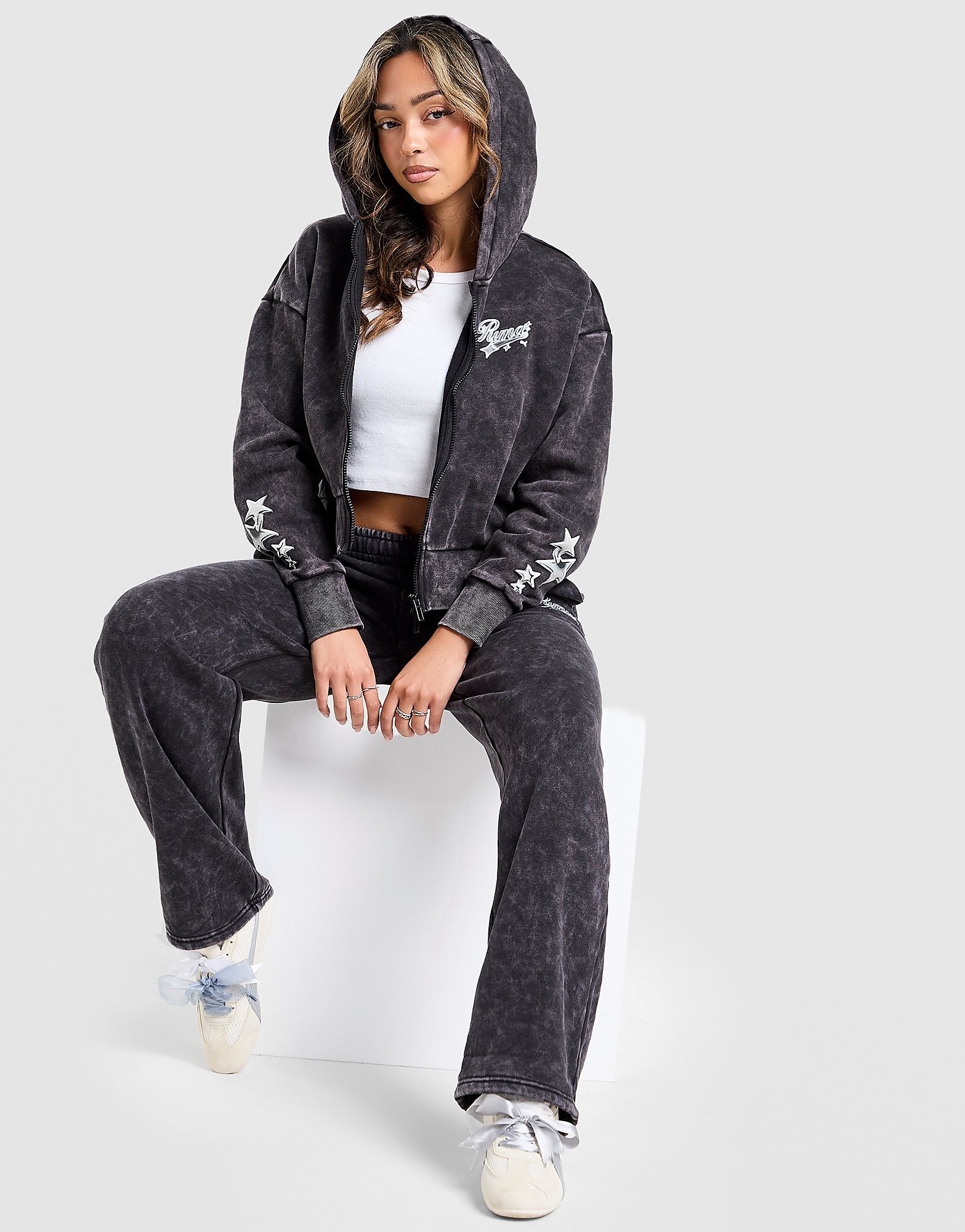 PUMA Hoops Crop Full Zip Hoodie - vue 2