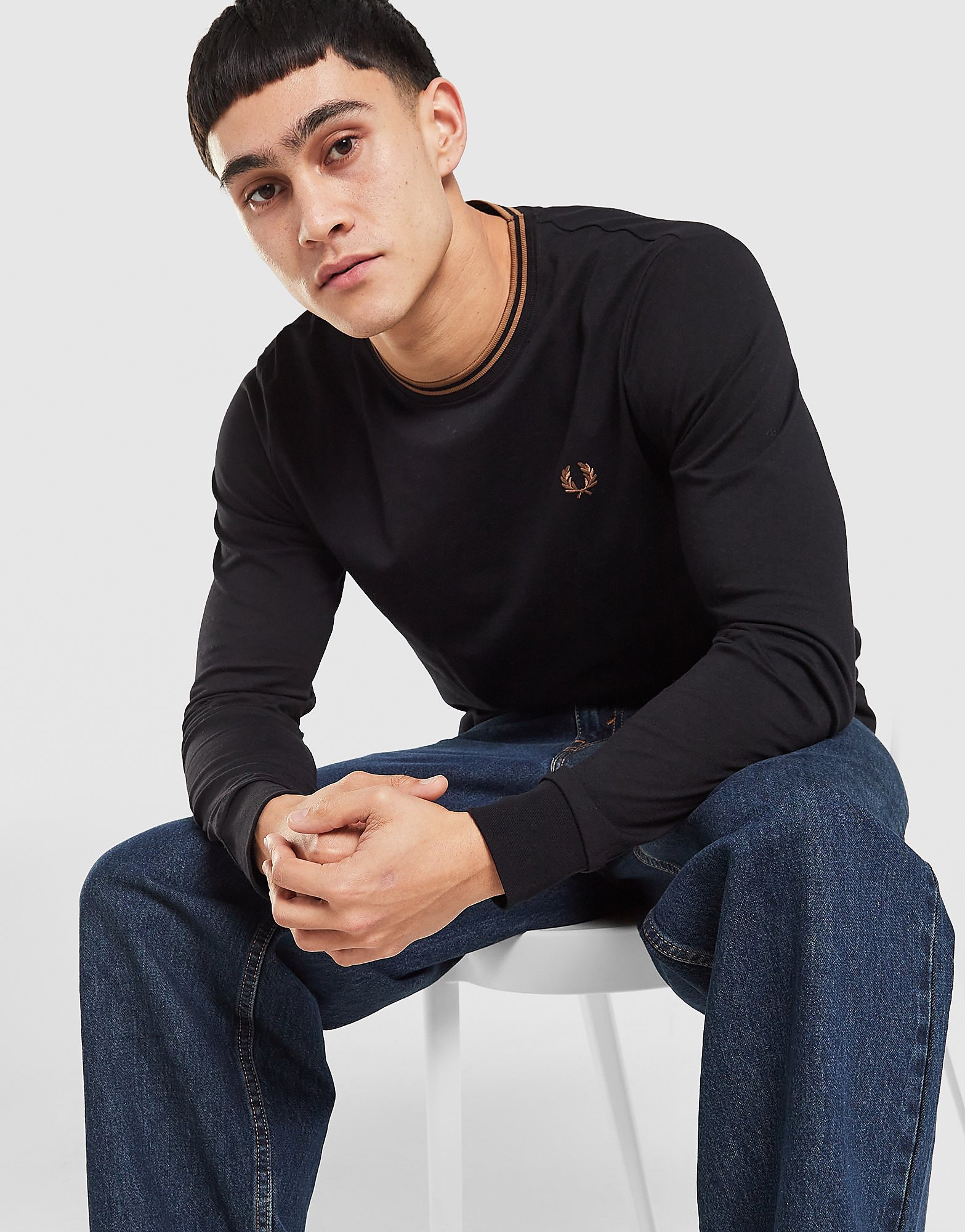 Fred Perry Twin Tipped Long Sleeve T Shirt