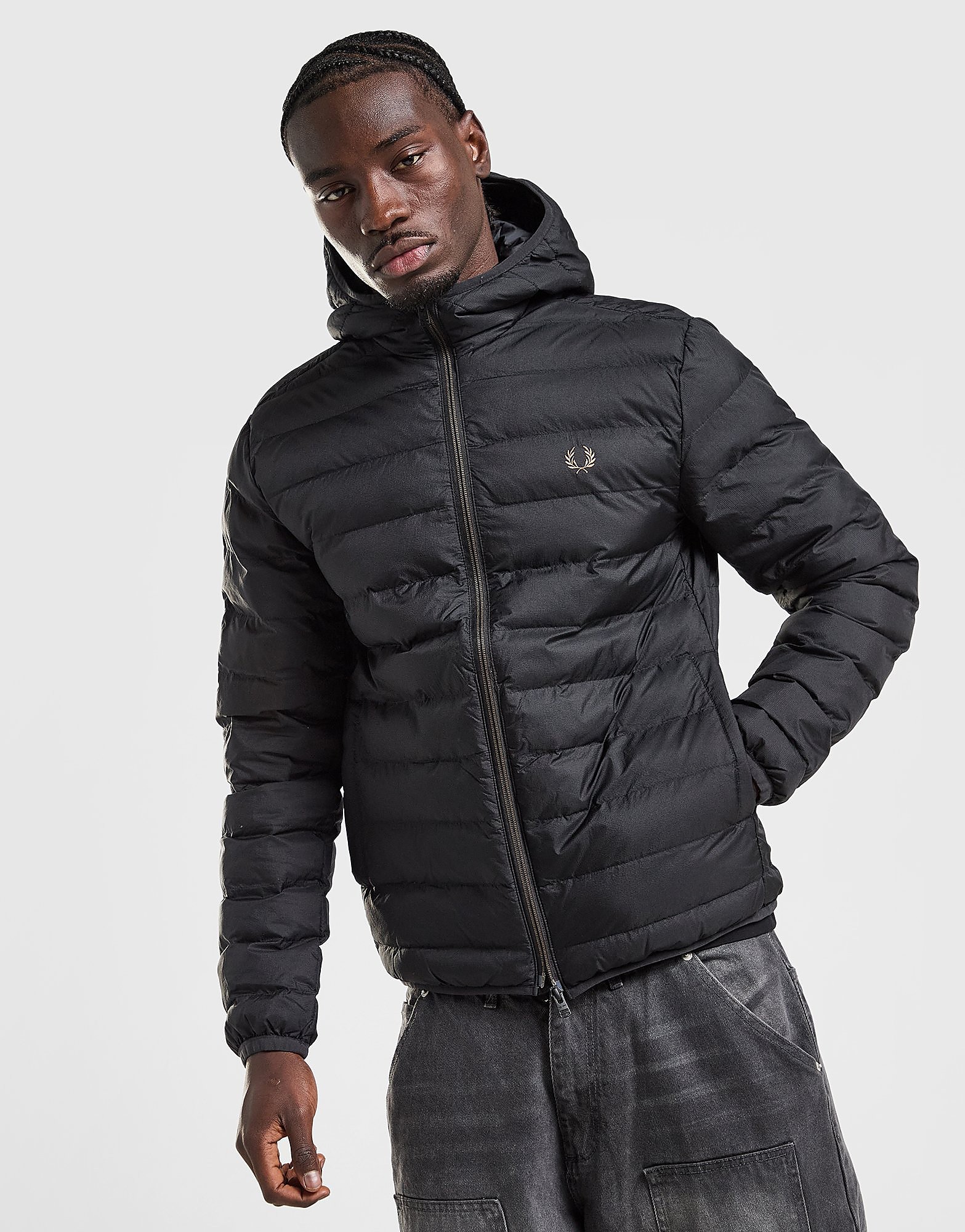 Fred Perry Hooded Baffle Jacket