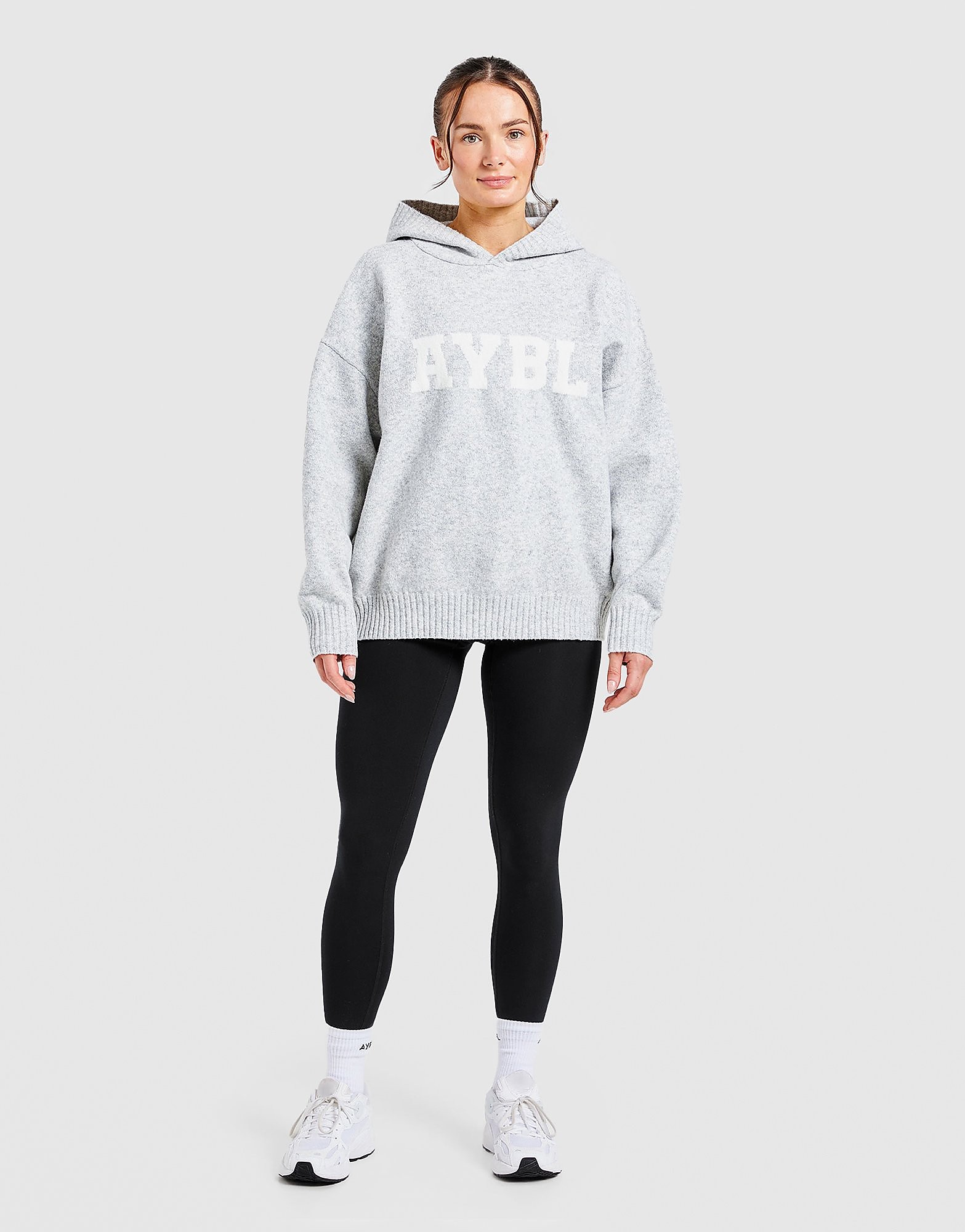 AYBL Varsity Knitted Overhead Hoodie Maron Maron