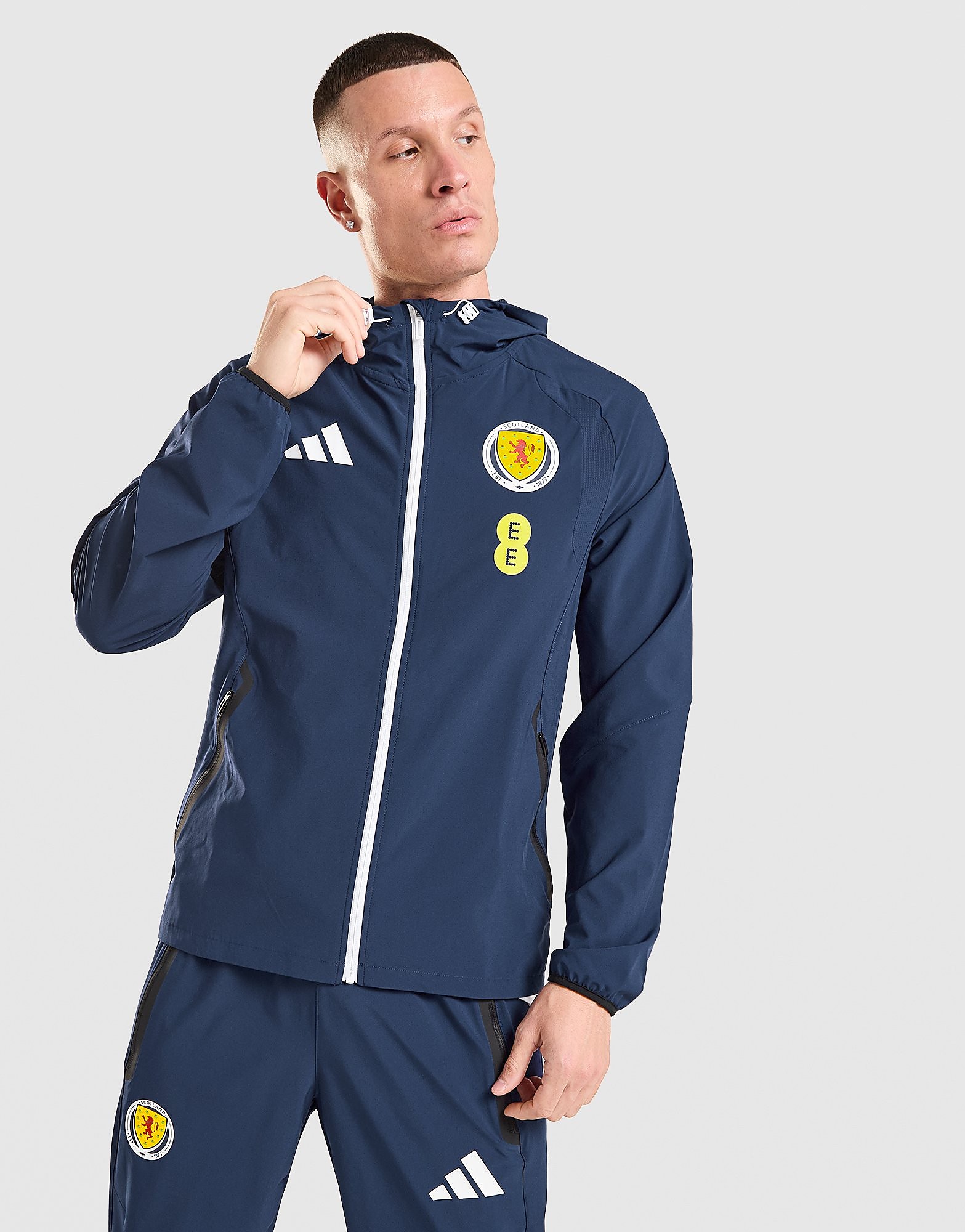 adidas Windbreaker Zippé Travel Tiro Écosse