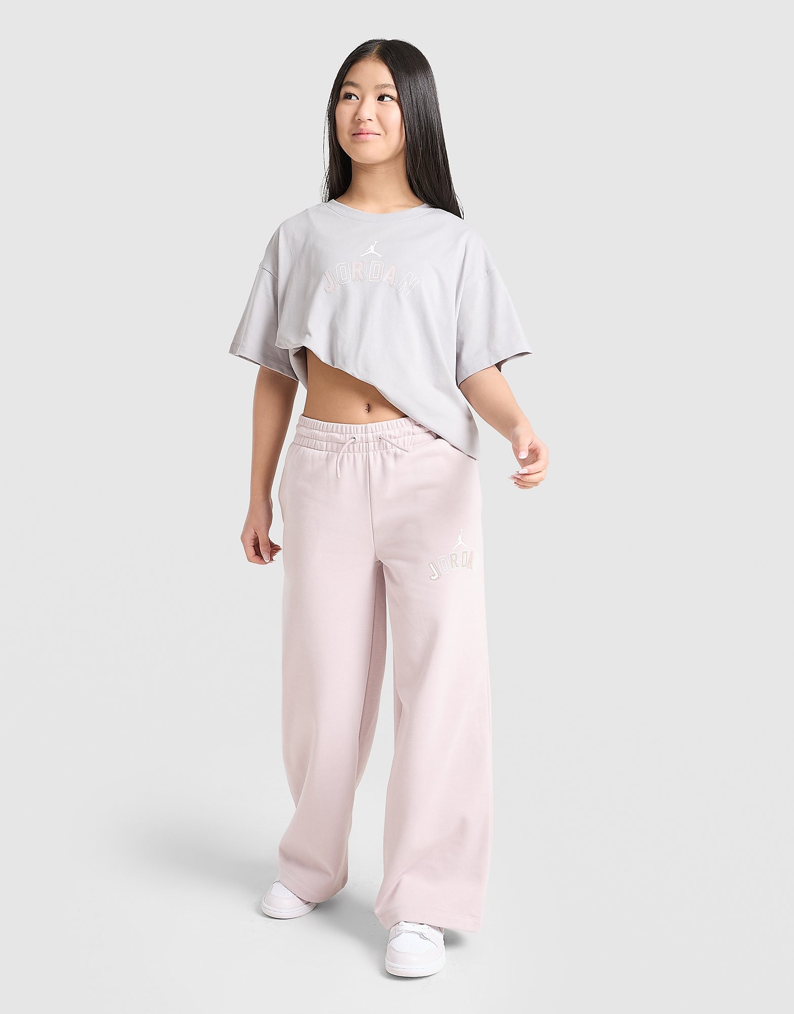 Jordan Maglia Logo Bambina Junior, grigio