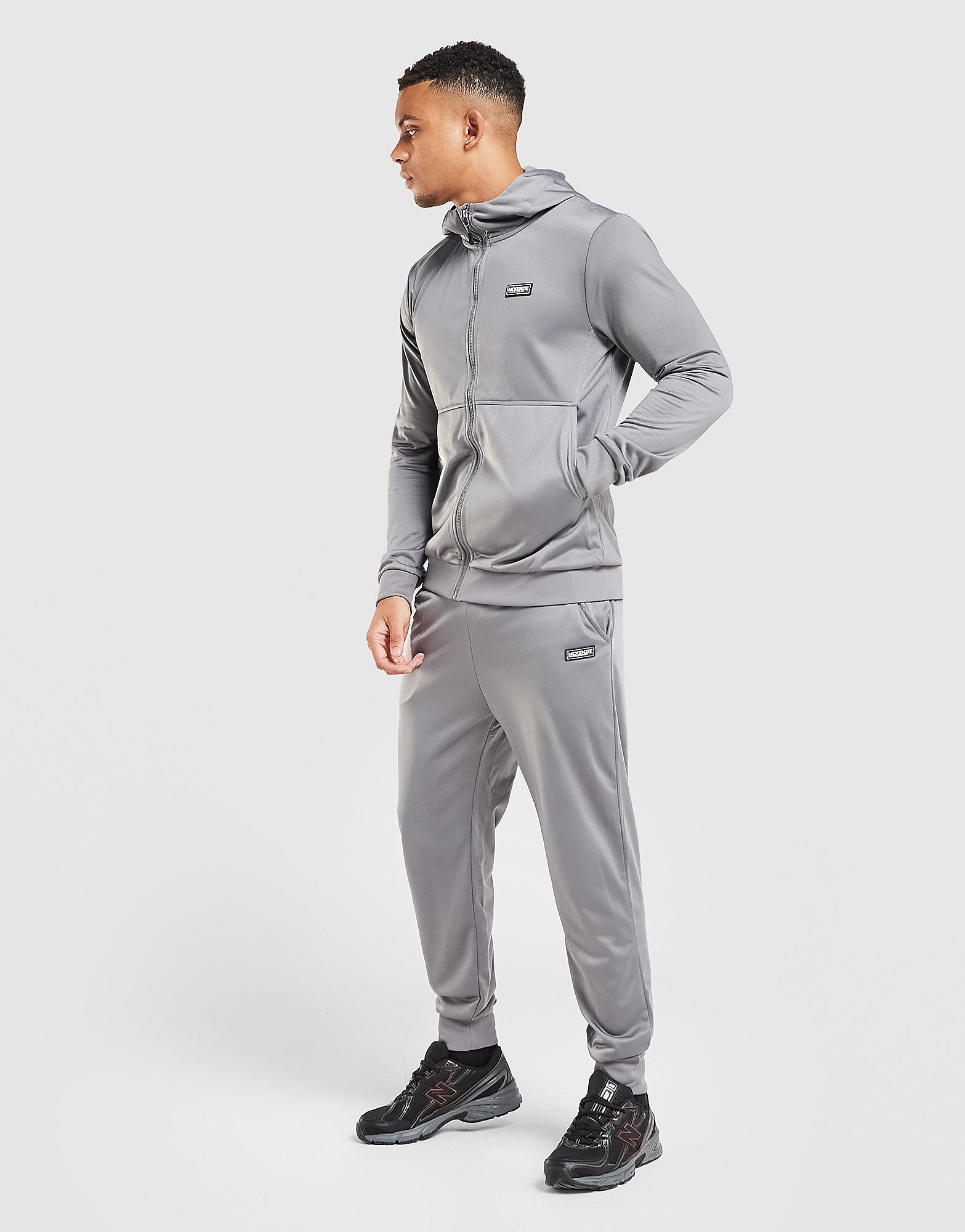 McKenzie Tuta Full Zip Poly Dalston, grigio