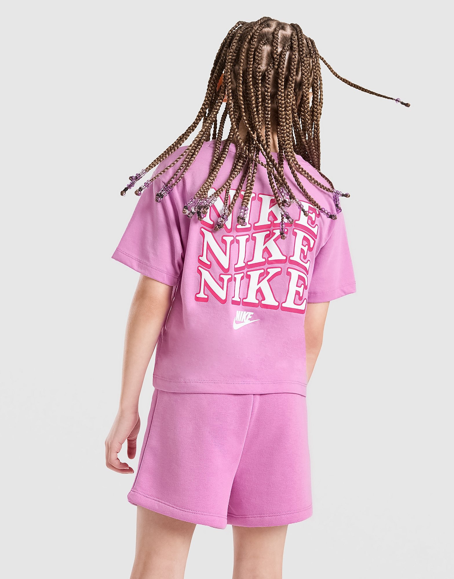Nike Girls' Repeat T ShirtShorts Set Children - vue 1