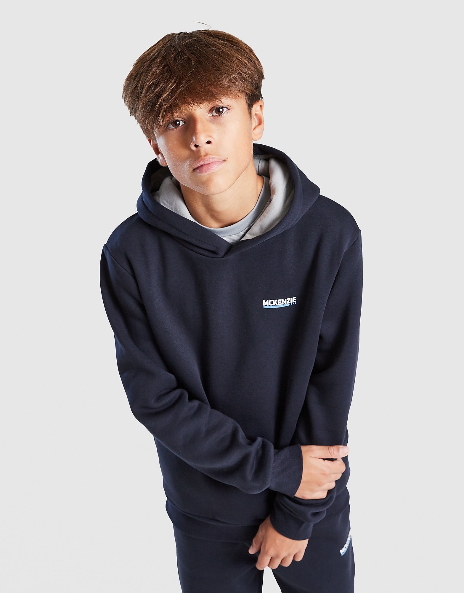 Essential Overhead Hoodie Kinder, Blau
