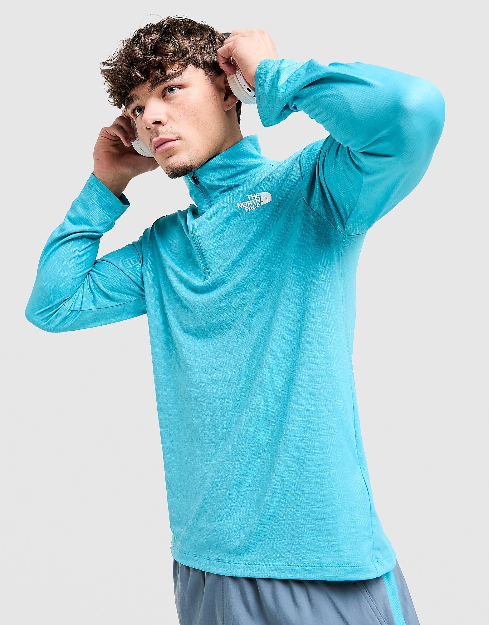 The North Face Top 1/4 Zip Emboss 24/7, grigio