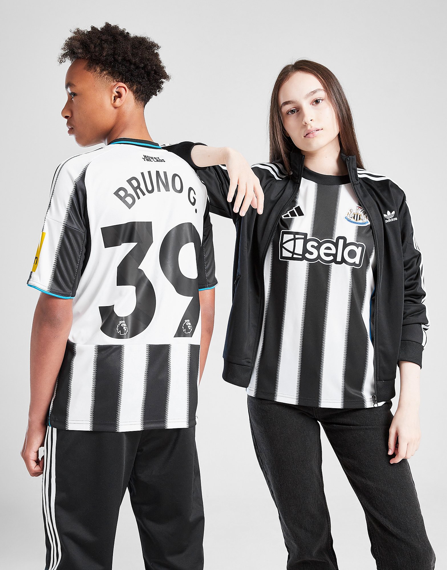adidas Newcastle United 2526 Bruno G #39 Home Shirt Jnr
