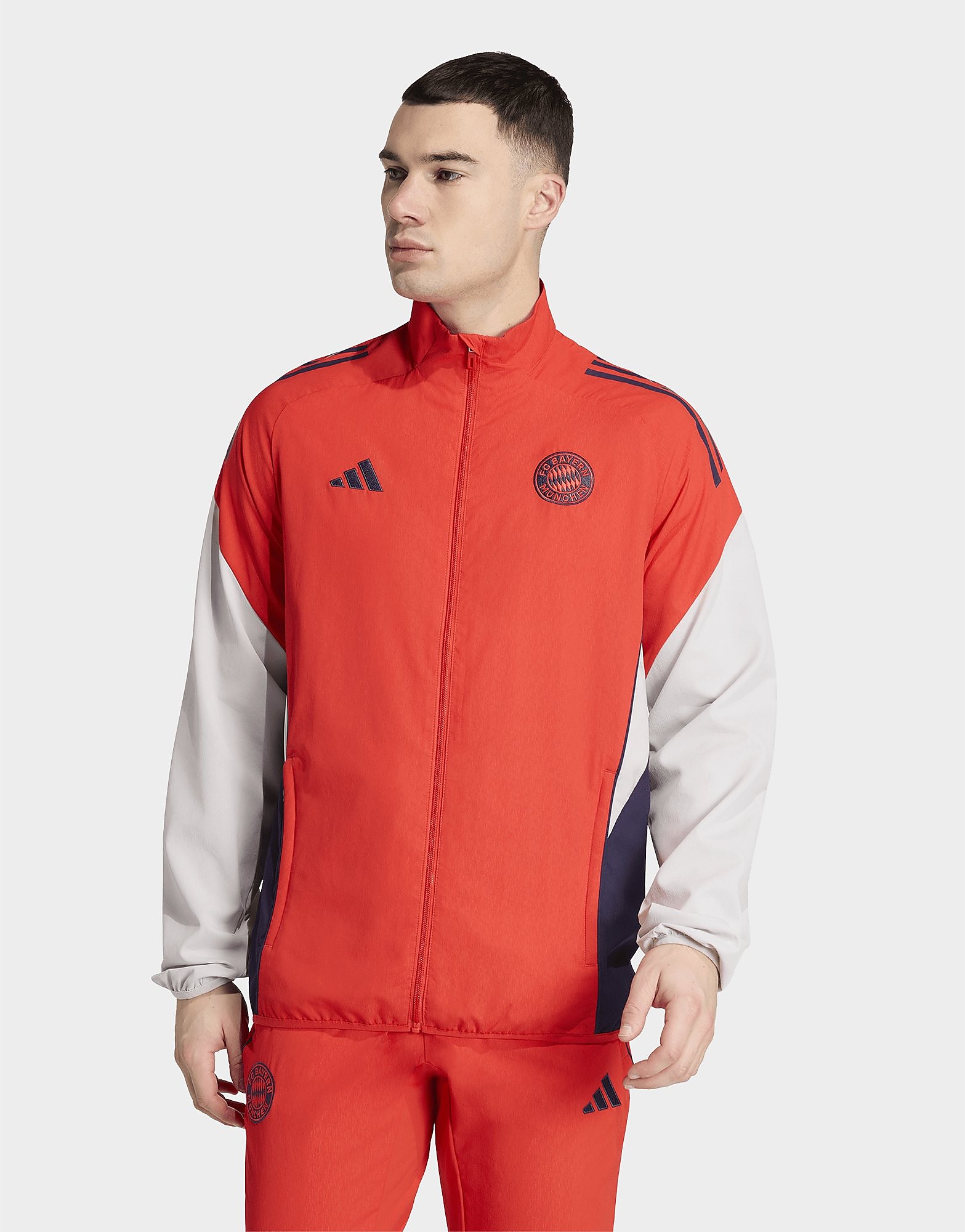adidas FC Bayern Munich Presentation Jacket - Rood- Heren, Rood