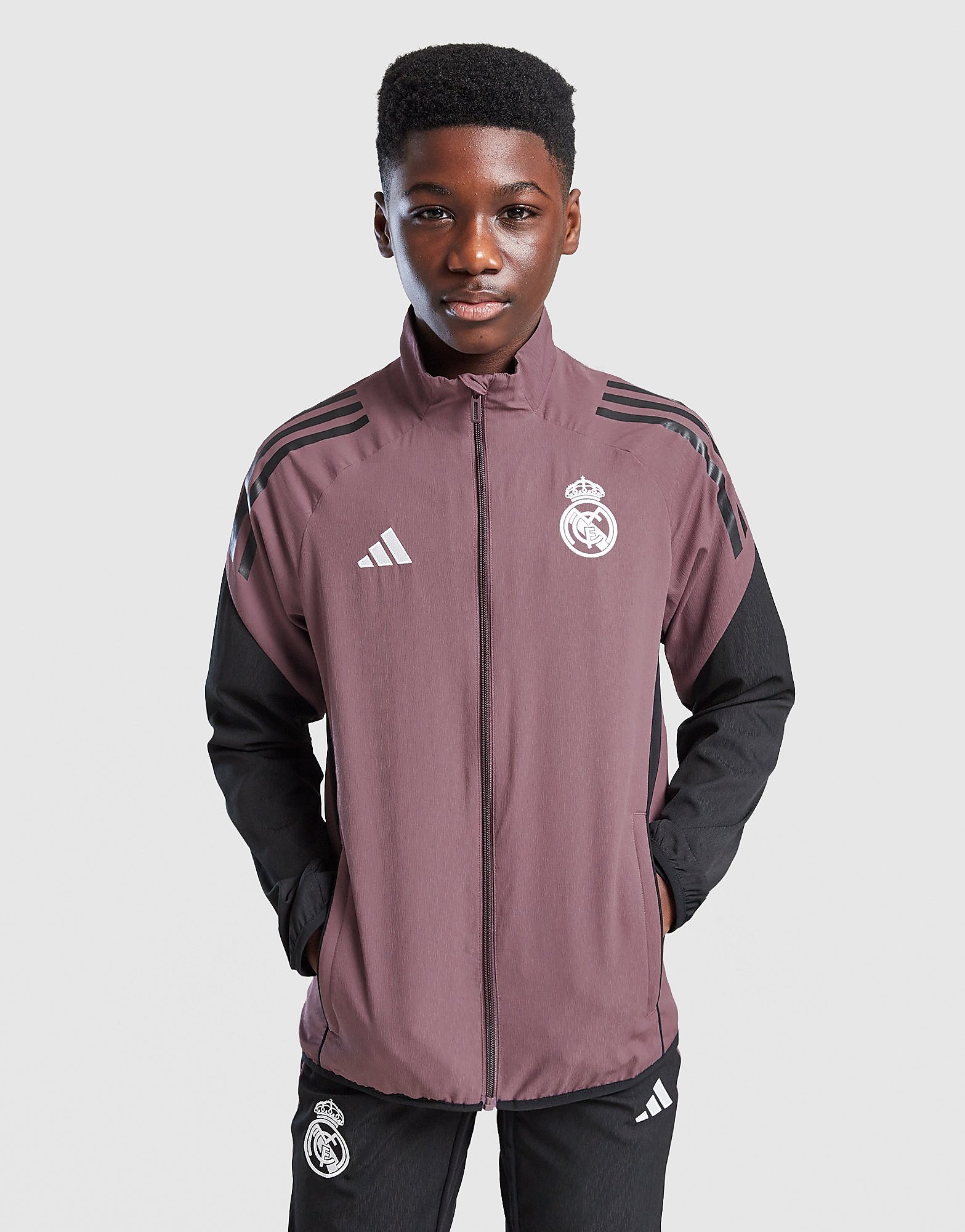 adidas Giacca Presentation Real Madrid Junior, viola