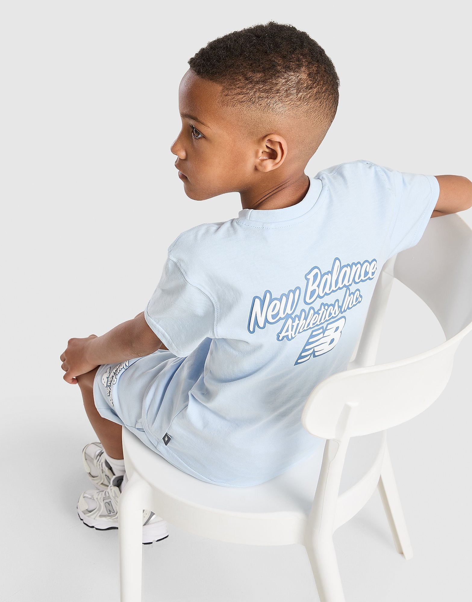New Balance Bubble T ShirtShorts Set Children
