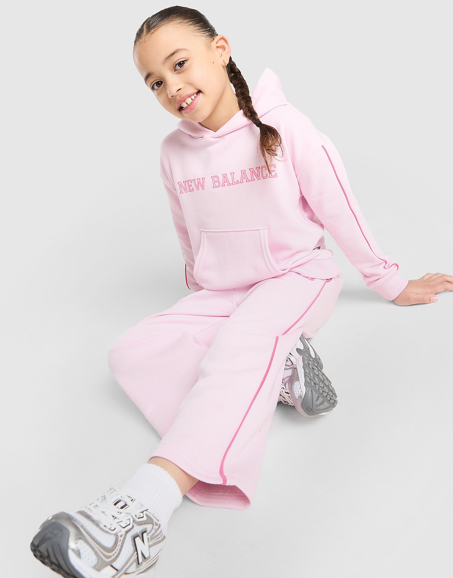 New Balance Ensemble de survêtement à capuche Piping Enfant