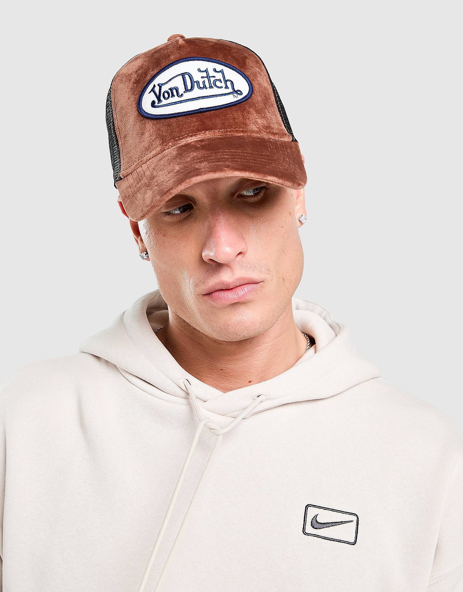 Von Dutch Velvet Trucker Cap