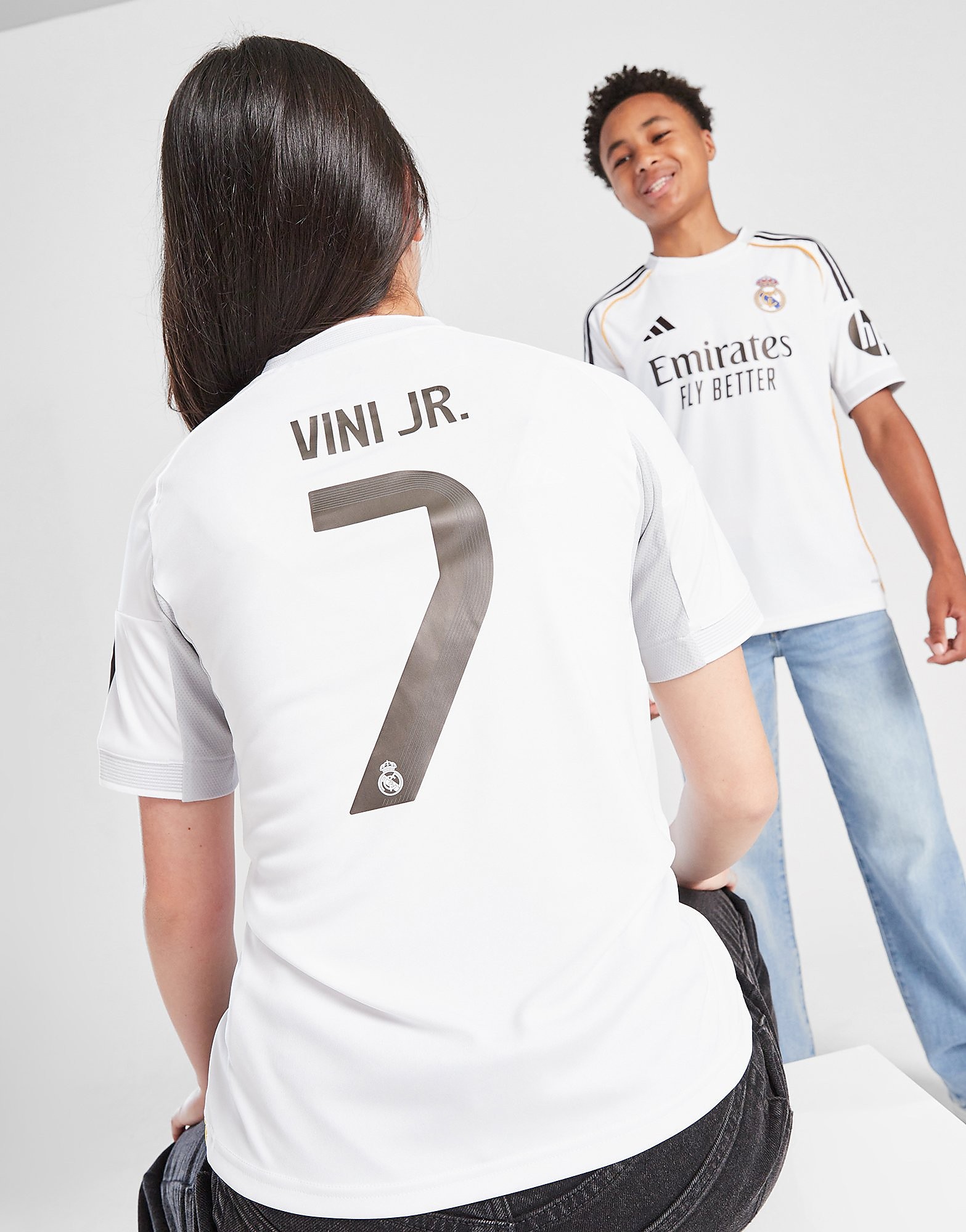 adidas Real Madrid 202526 Vini Jr #7 Home Shirt Junior