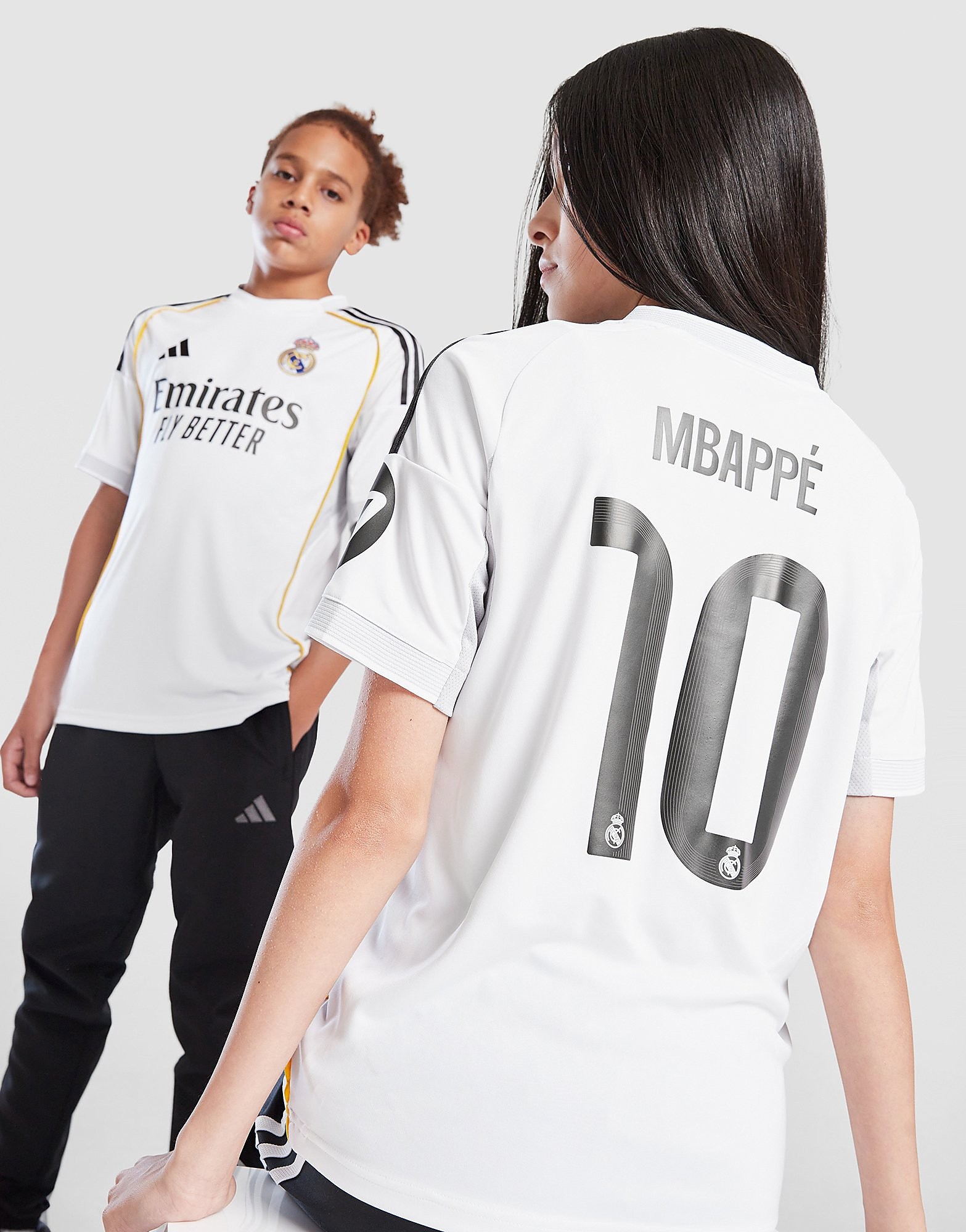 adidas Real Madrid 202526 Mbappe #9 Home Shirt Junior