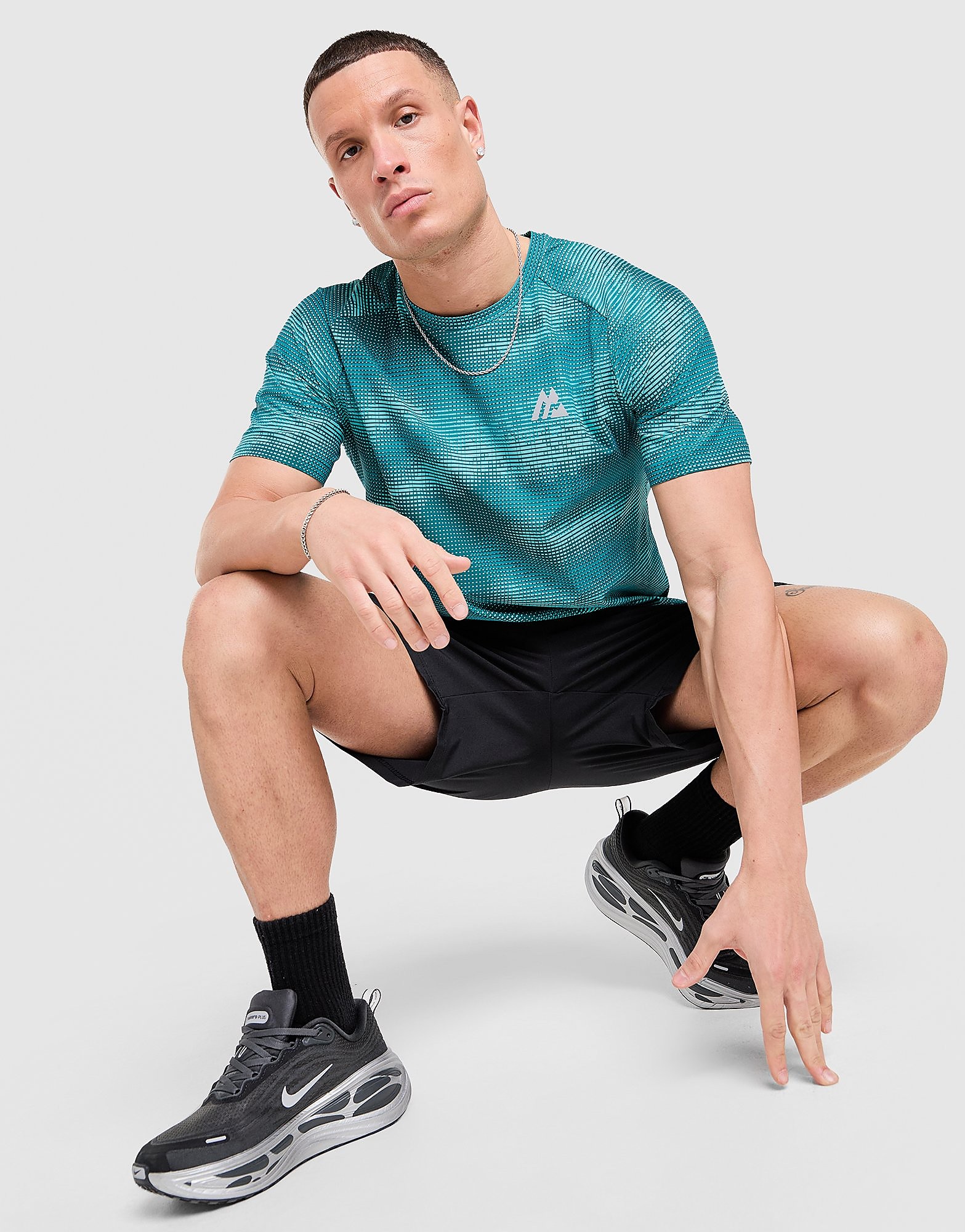 MONTIREX Maglia All Over Print Haze, blu