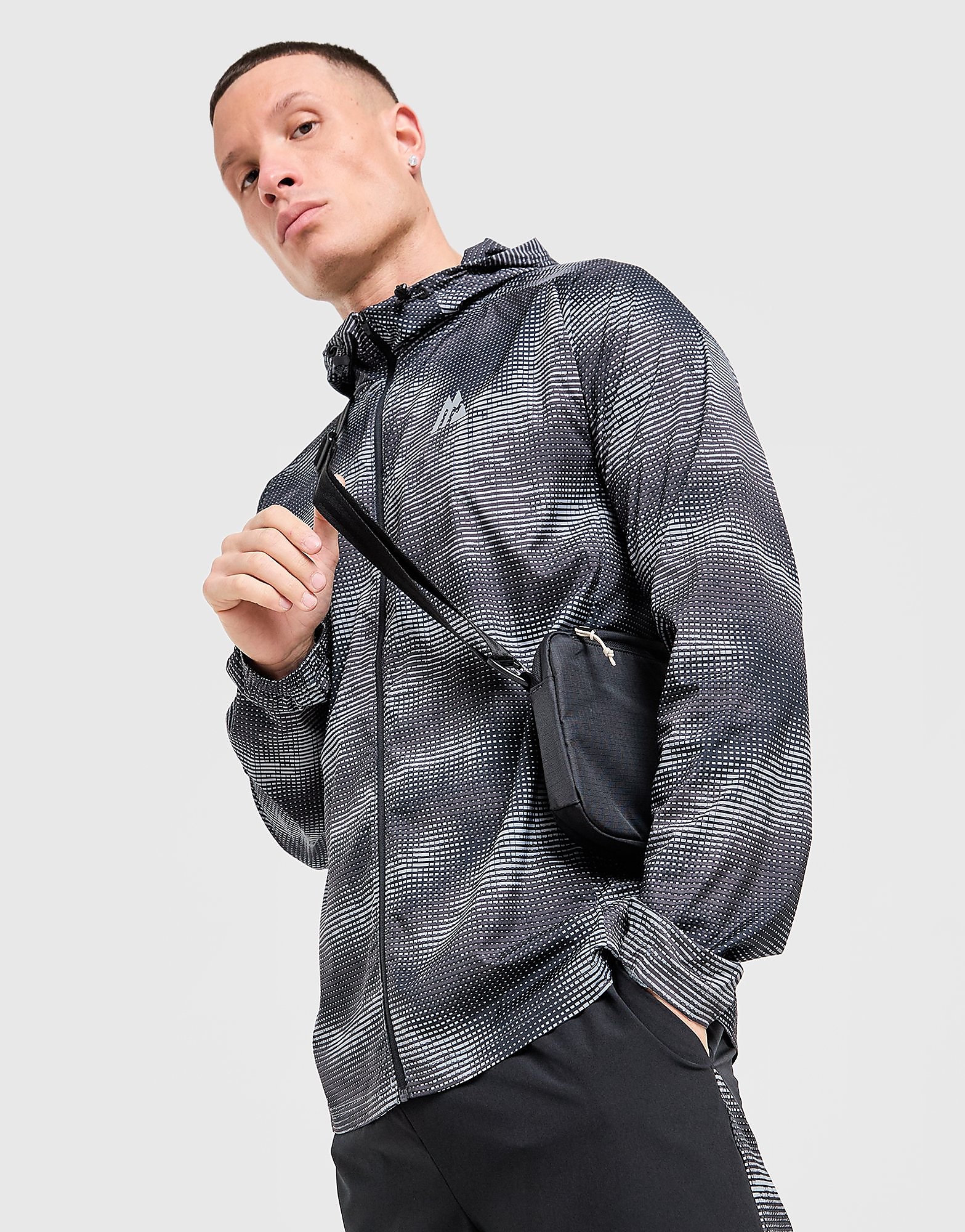 MONTIREX Giacca All Over Print Haze, nero