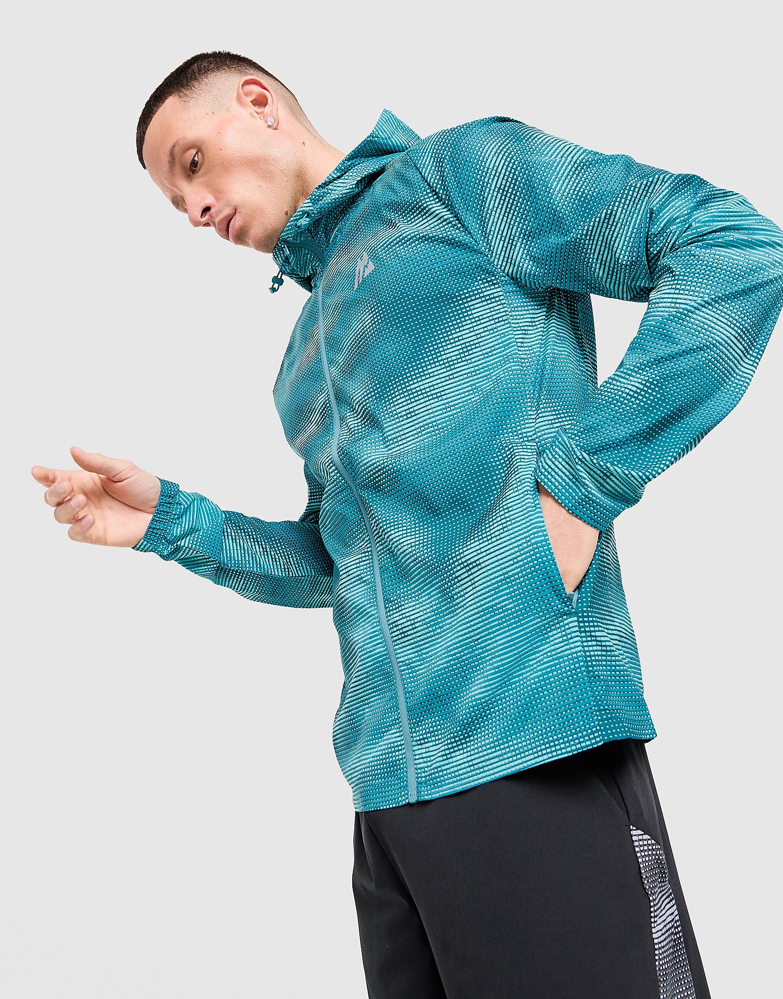 MONTIREX Giacca All Over Print Haze, blu