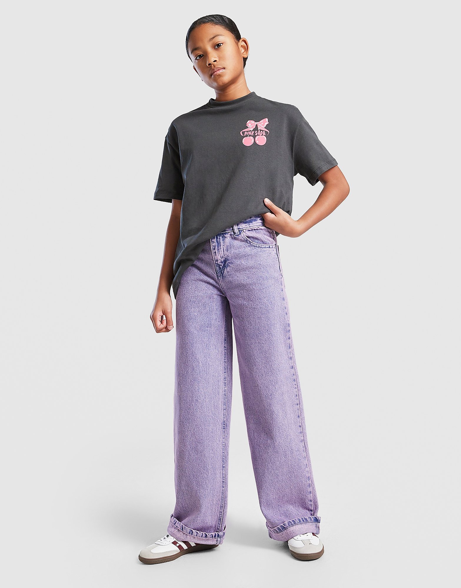 Soda Sport Girls' Turn Up Jeans Junior
