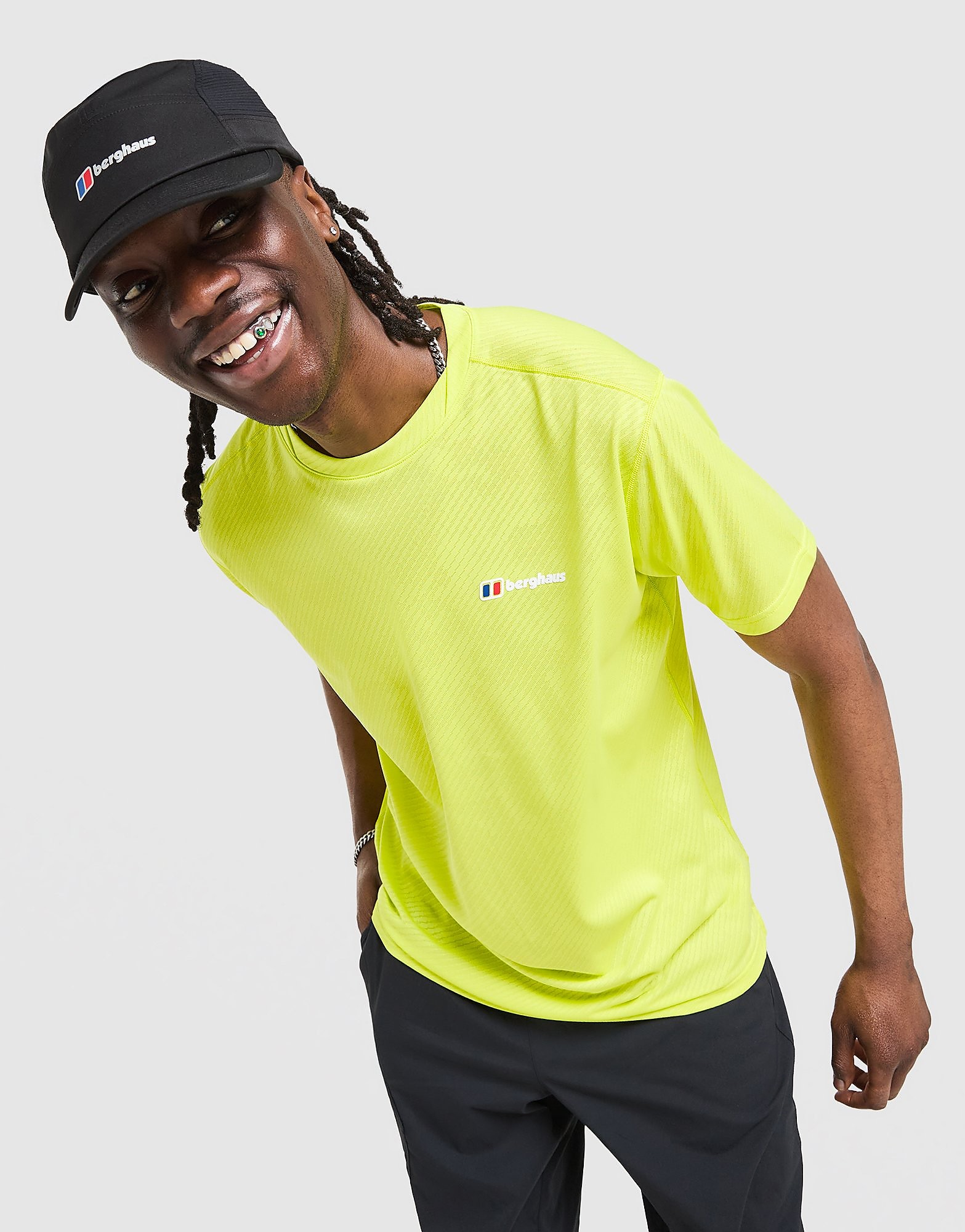 Berghaus Jacquard Tech T Shirt Jaune Jaune - vue 1