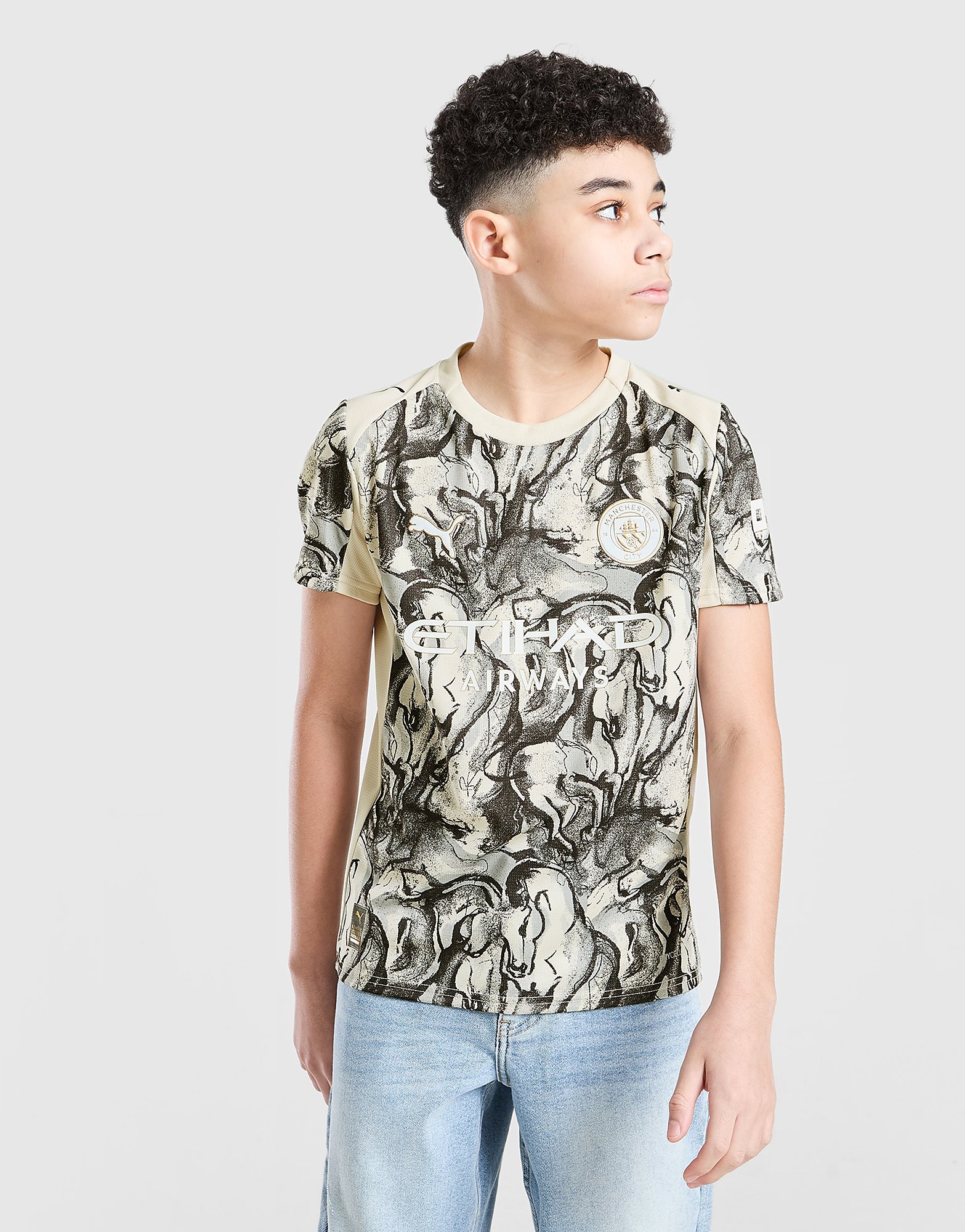 PUMA Manchester City of the Horse Shirt Junior