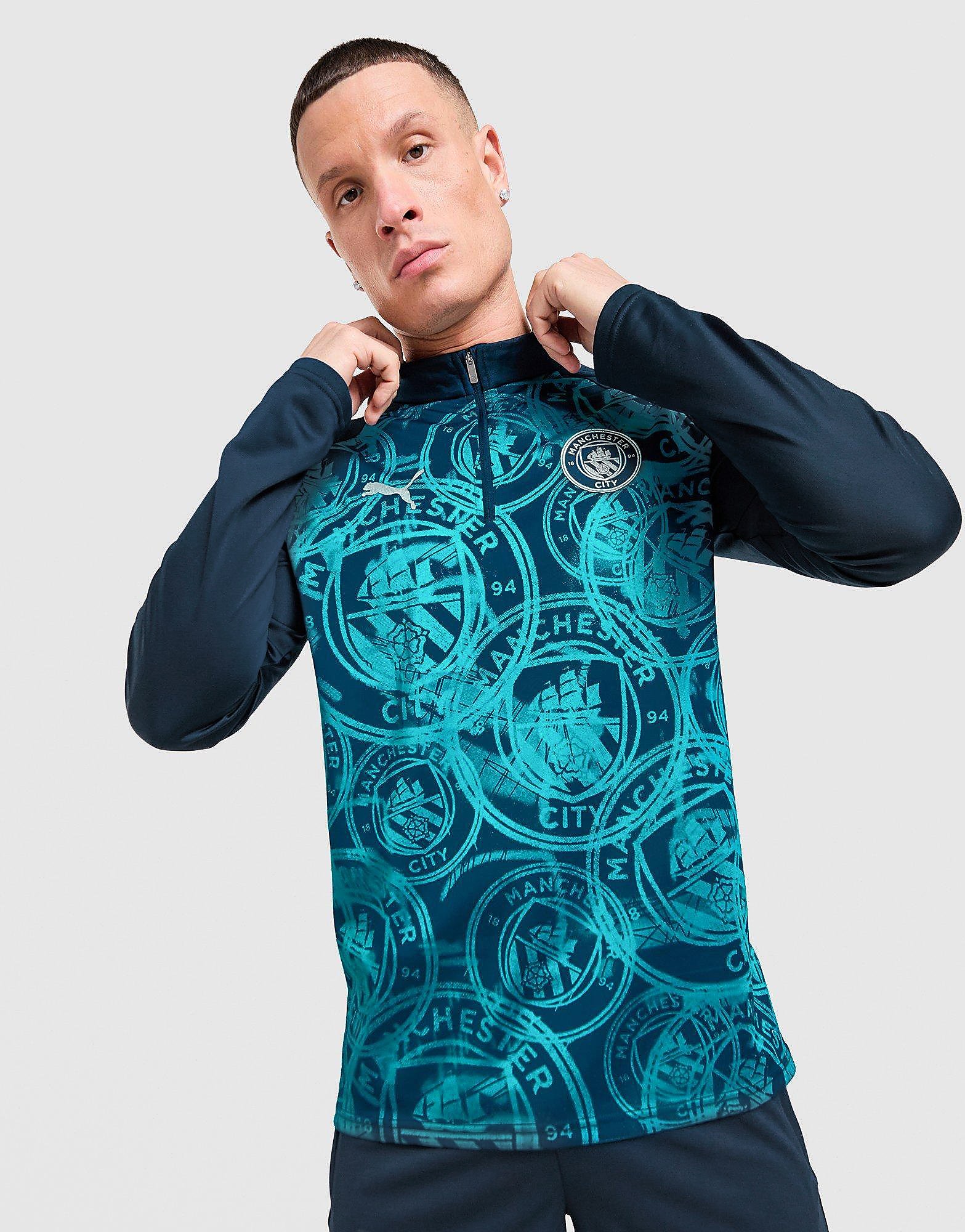 PUMA Maglia Warm Up Manchester City FC, grigio