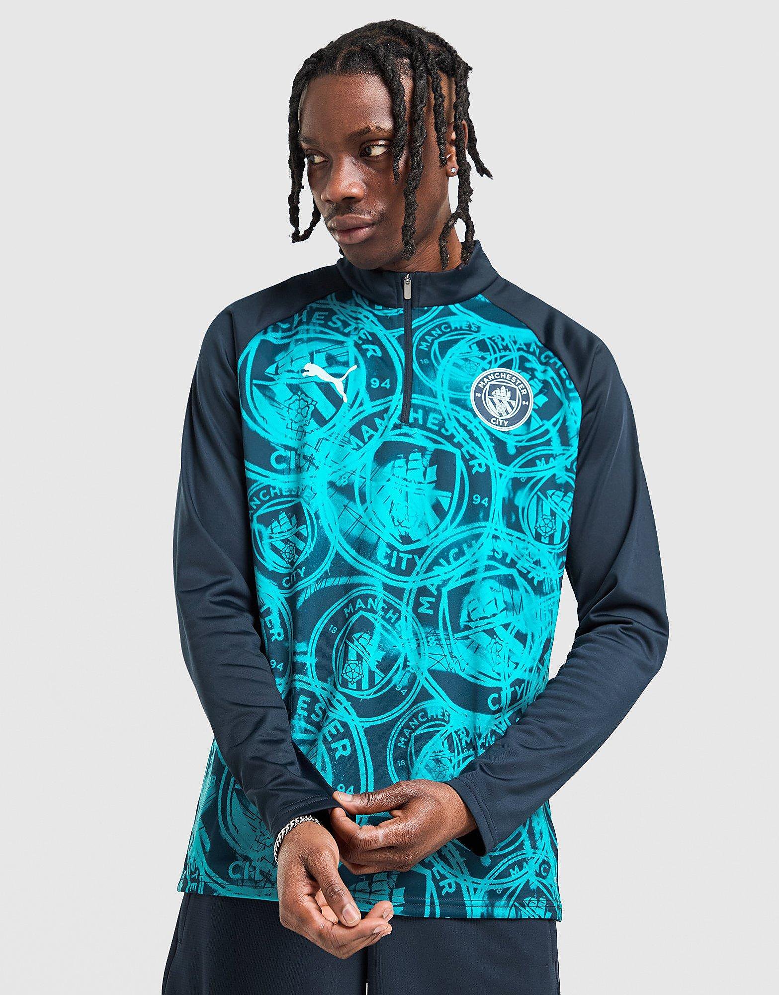PUMA Maglia Warm Up Manchester City FC, blu