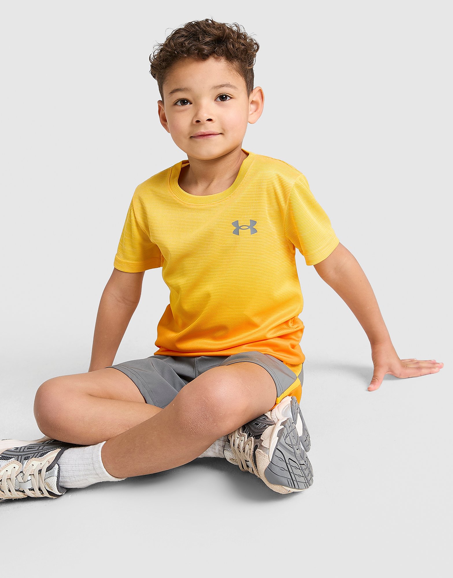 Under Armour Fade T-Shirt/Woven Shorts Set Children, Arancione