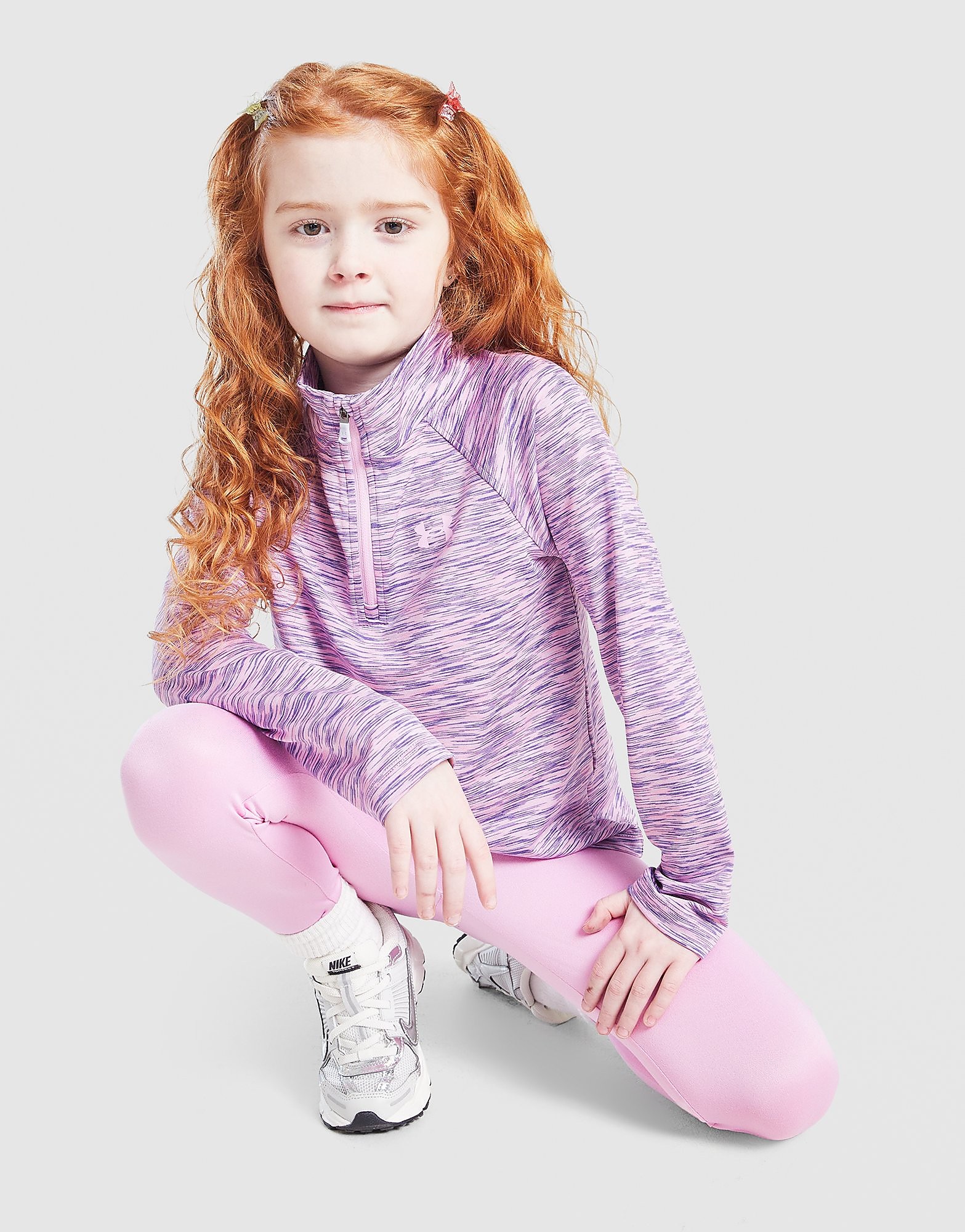 Under Armour Ensemble Haut Zippé / Legging Tech Fille Enfant