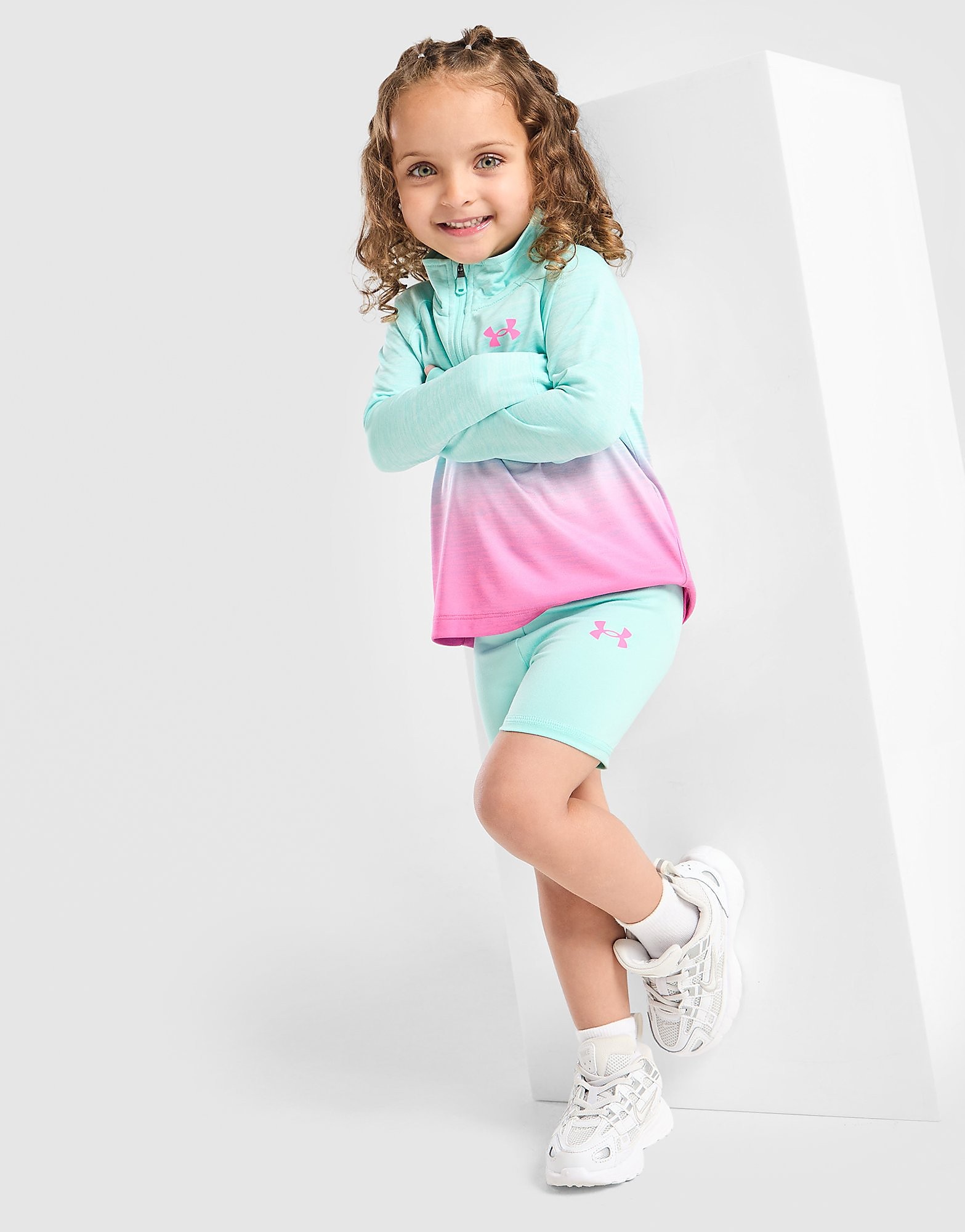 Under Armour Girls' Fade 14 Zip TopShorts Set Infant