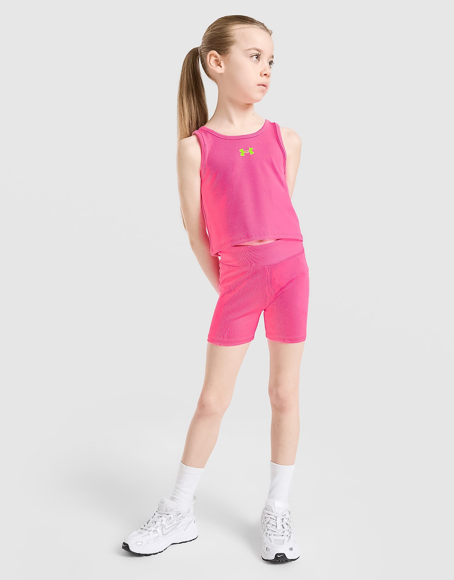 Under Armour Girls' VestBike Shorts Set Children - vue 1